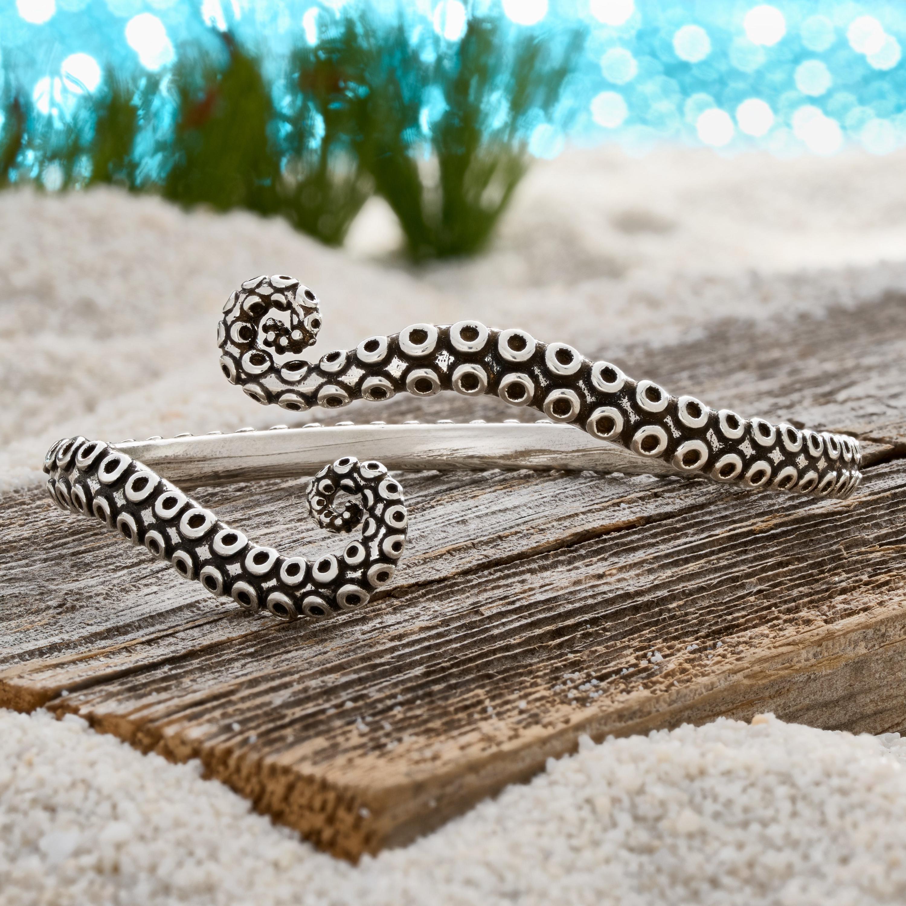 Viking Longship Ring, Oxidized Sterling Silver Band, Ocean Wave Jewelry