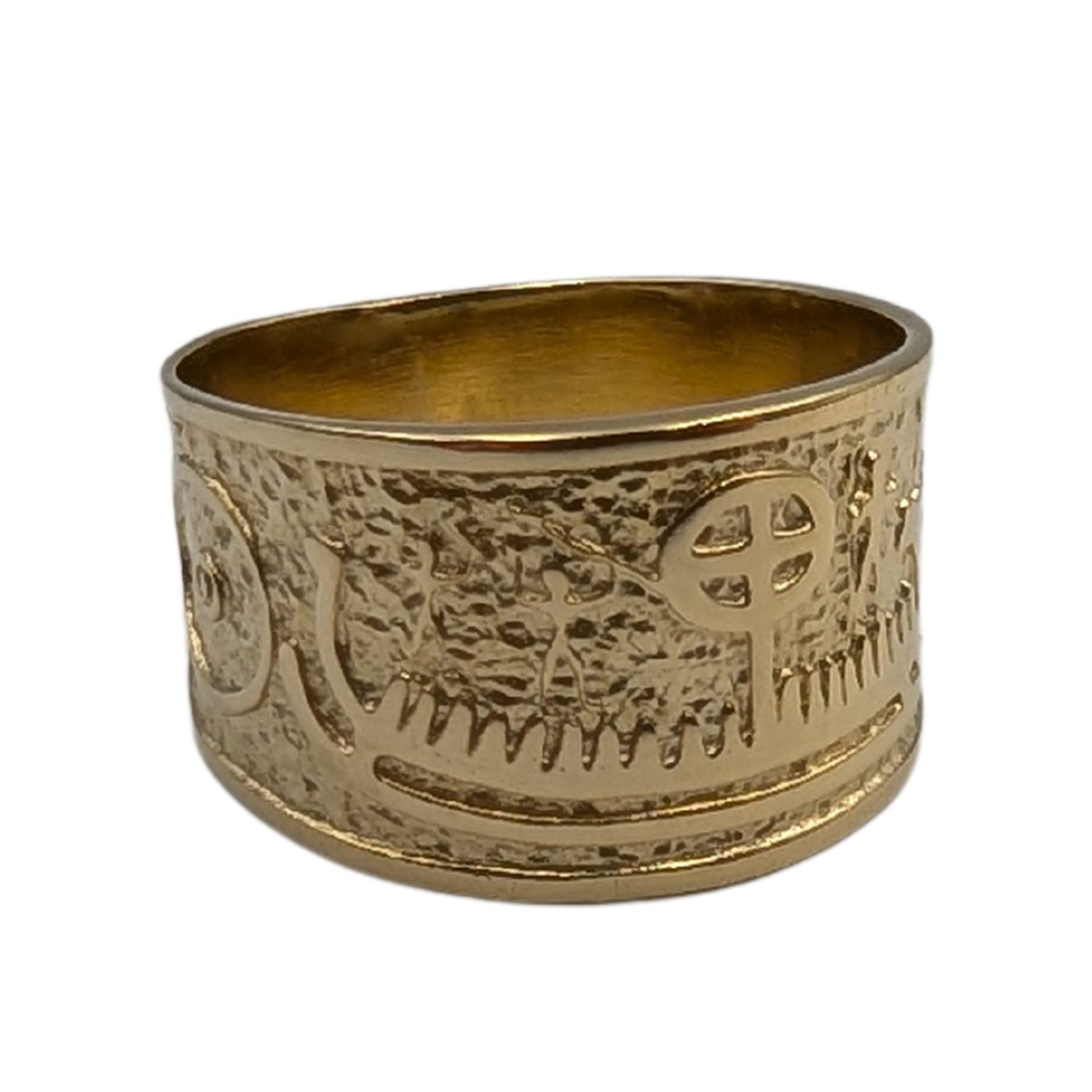Viking Ring - Viking ship wide band ring Petroglyph Nordic ring Norse pagan Ancient jewelry