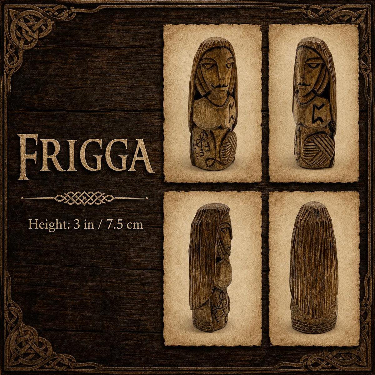 Viking Home Decor - Norse Gods Wood carving Pagan Home Decor Asatru Viking gifts Nordic decor Altar