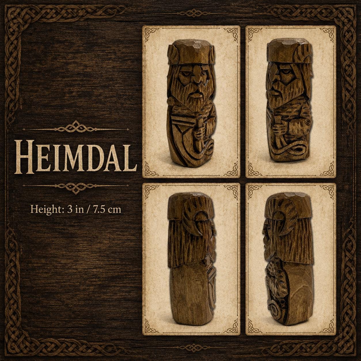 Viking Home Decor - Norse Gods Wood carving Pagan Home Decor Asatru Viking gifts Nordic decor Altar