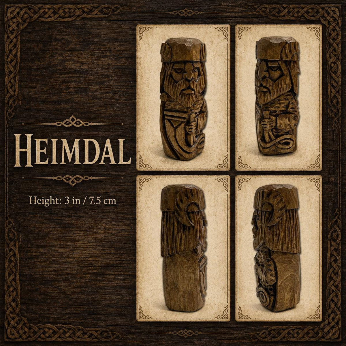 Viking Home Decor - Norse Gods Wood carving Pagan Home Decor Asatru Viking gifts Nordic decor Altar