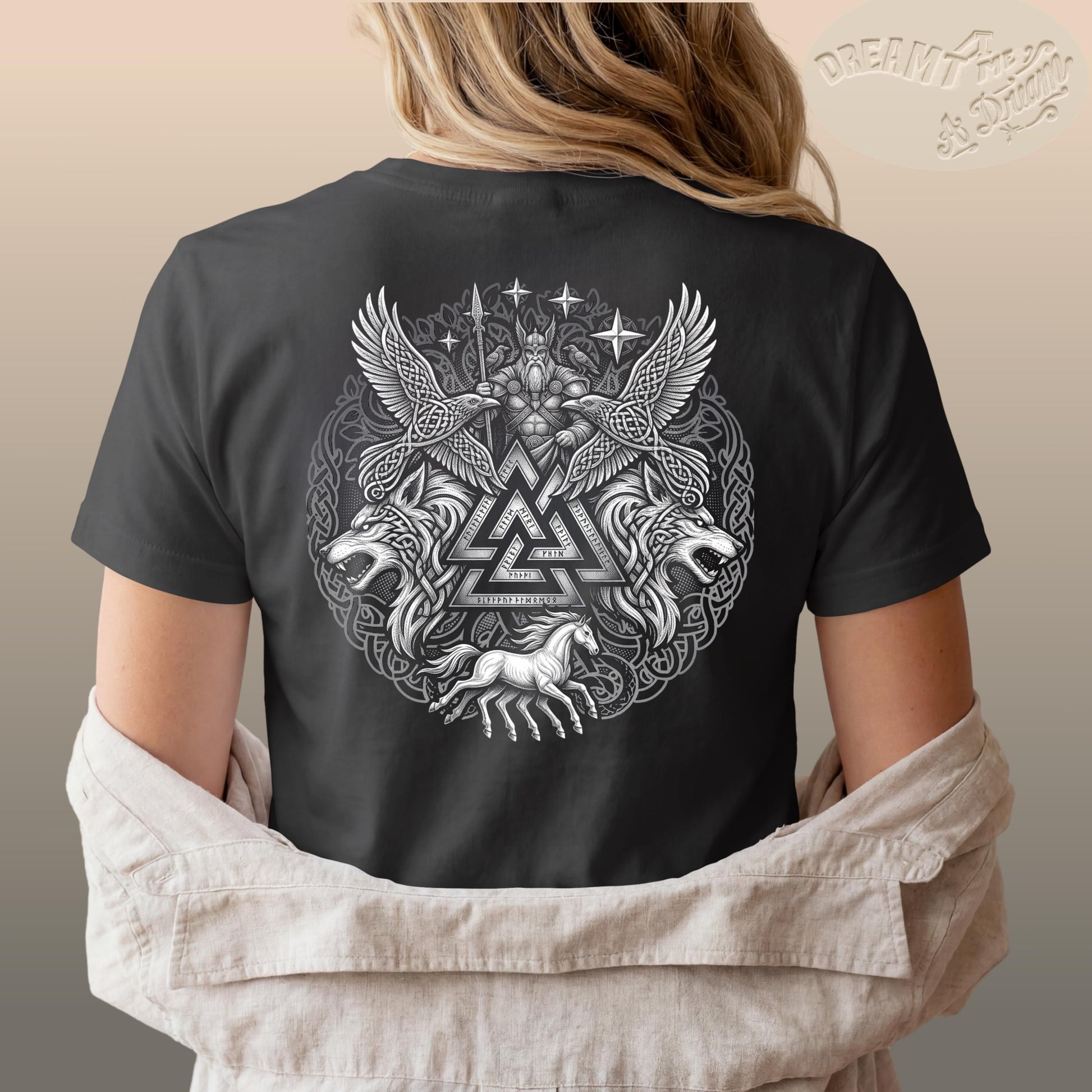 Viking Vegvisir Compass Hoodie - Nordic Viking Hoodie, Vegvisir Compass, Futhark Runes, Norse