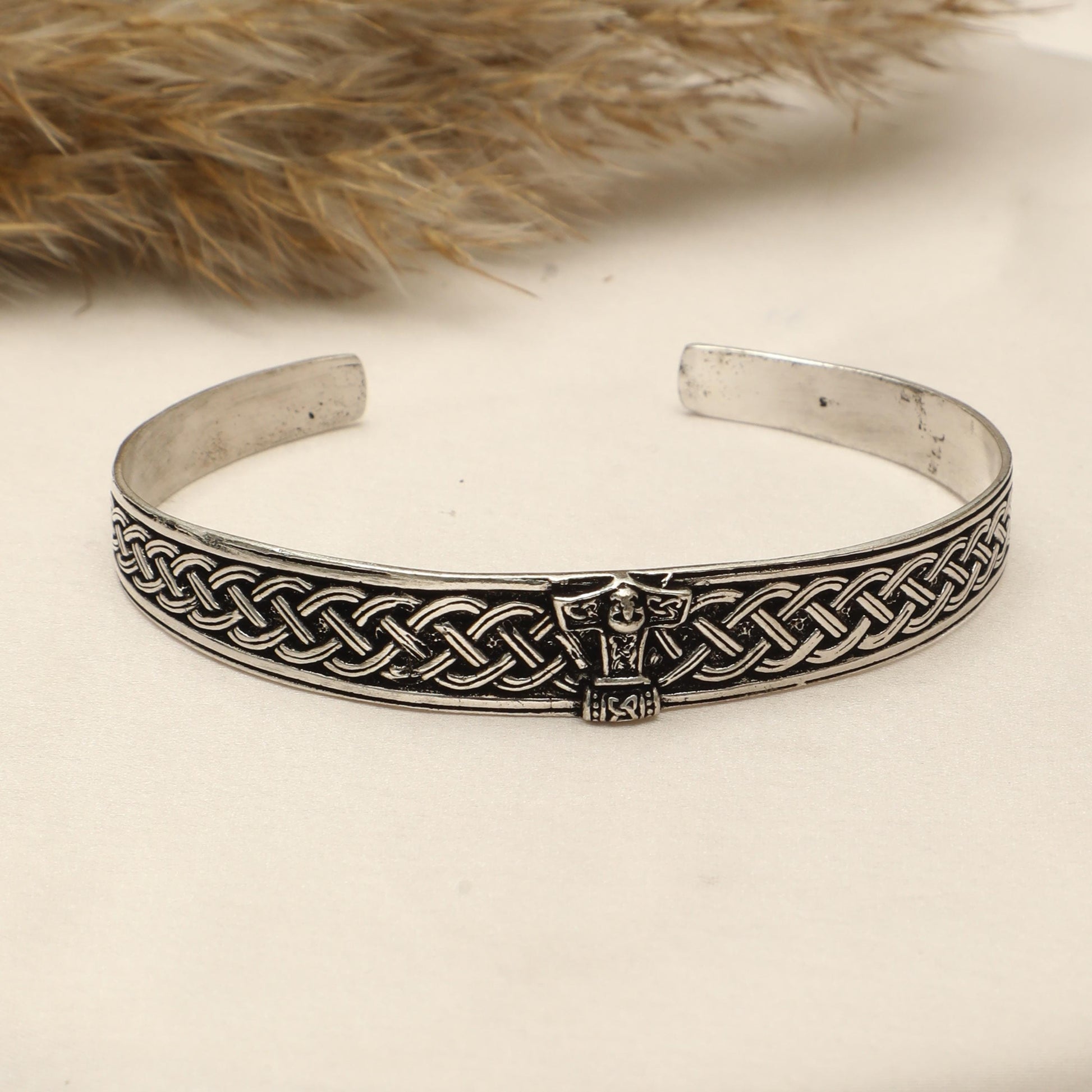 Viking Thor's Hammer Bracelet - Mjolnir Nordic bangle, viking jewelry, thor hammer bracelt, viking