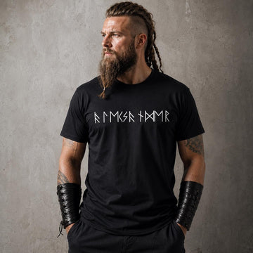 Viking Rune Home Decor - Custom Name In Runes Alphabet Viking Shirt, Personalized Futhark Runes