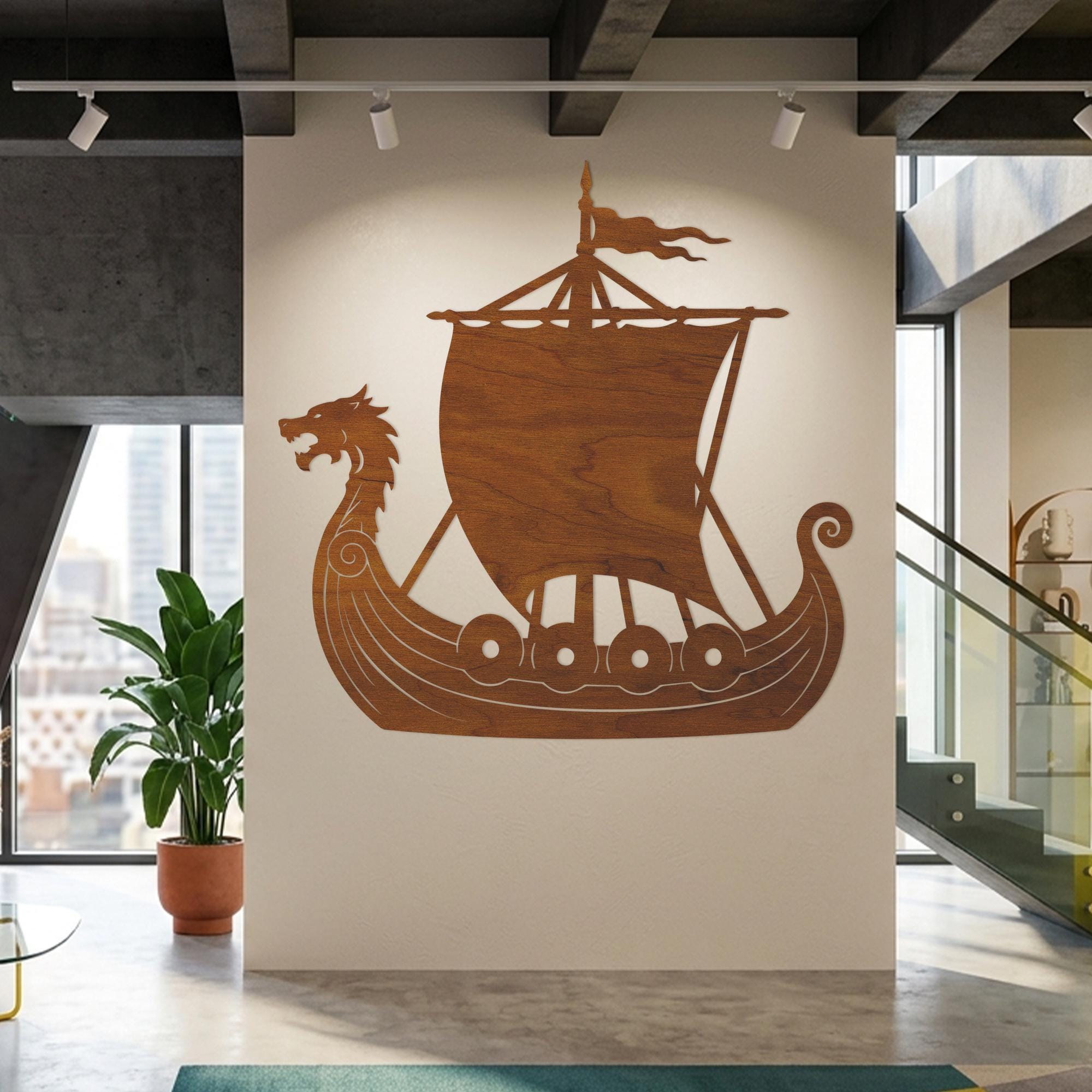 Viking Blanket - Viking Ship Wall Art, Nordic Ship Wall Art, Viking Ship Wall Decor, Viking Ship