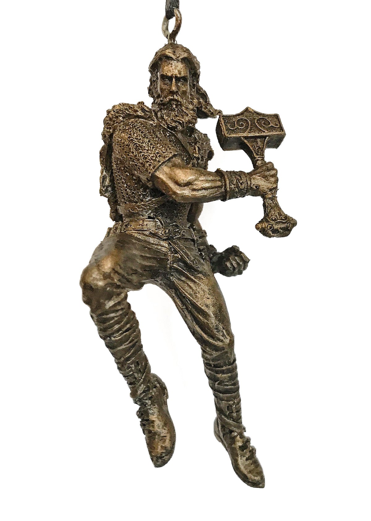 Viking Home Decor - Handmade Mini Bronze Viking Statue - Retro Desktop Decoration, Gothic Small