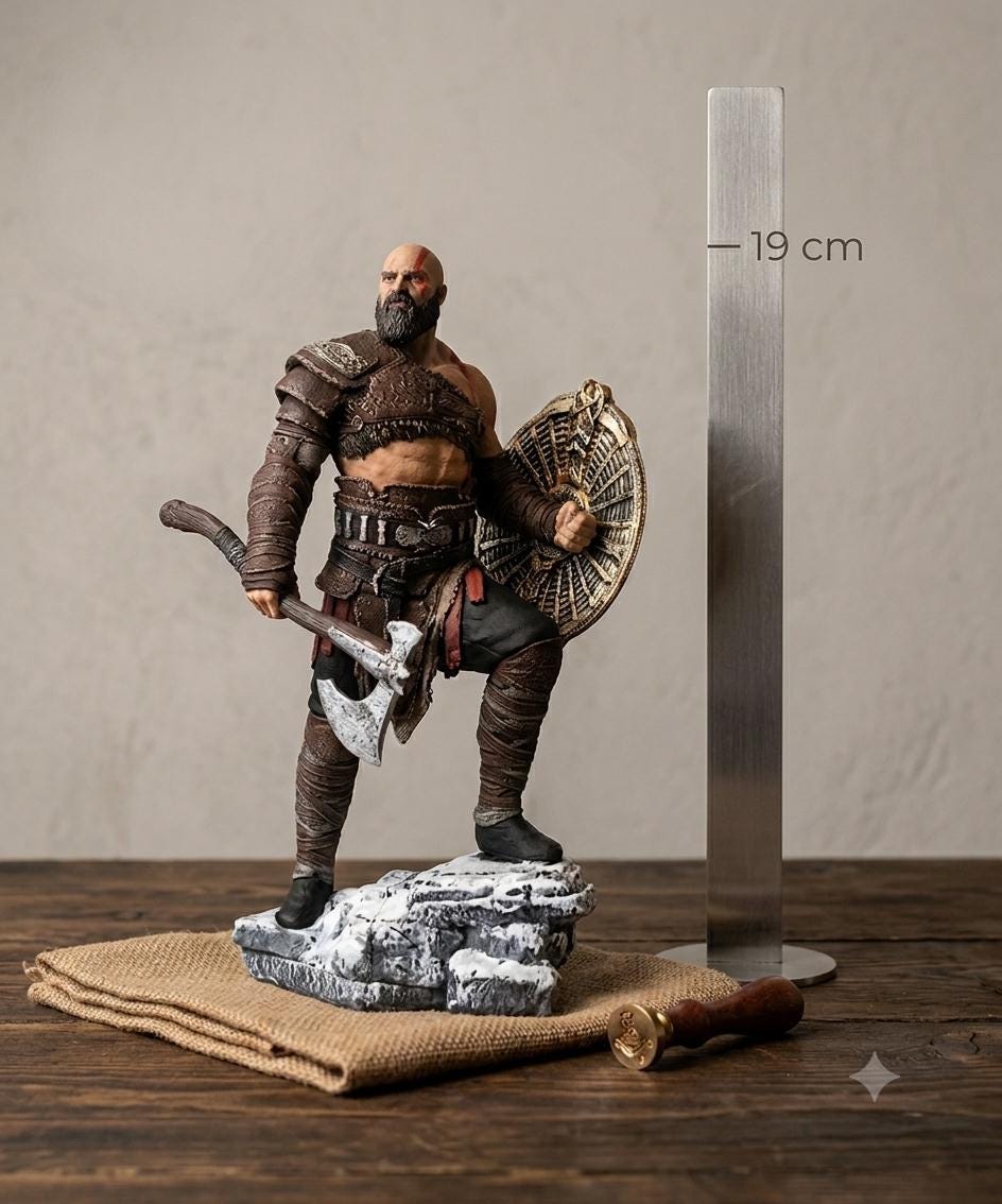 Viking Jacket - Inspired Jacket Viking Warrior Leather Coat with Faux Fur Hood Norse Mythology