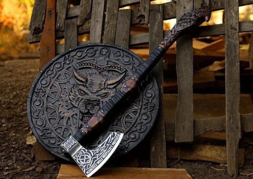 Viking Weapon Replica - Handmade Viking Axe, Norse Battle Axe, Viking Gift for Men, Medieval Decor