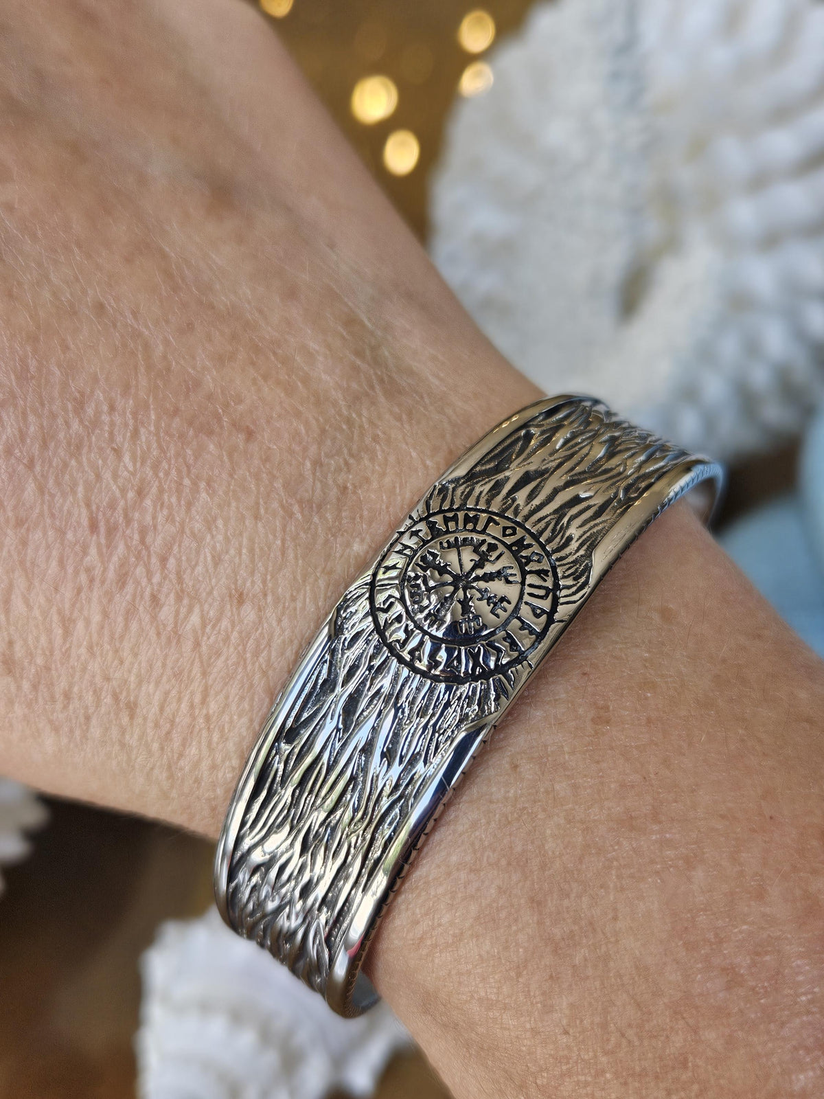Viking Raven Bracelet - Celtic Raven Stainless Steel Cuff Bracelet, Norse Bracelet, Stainless Steel