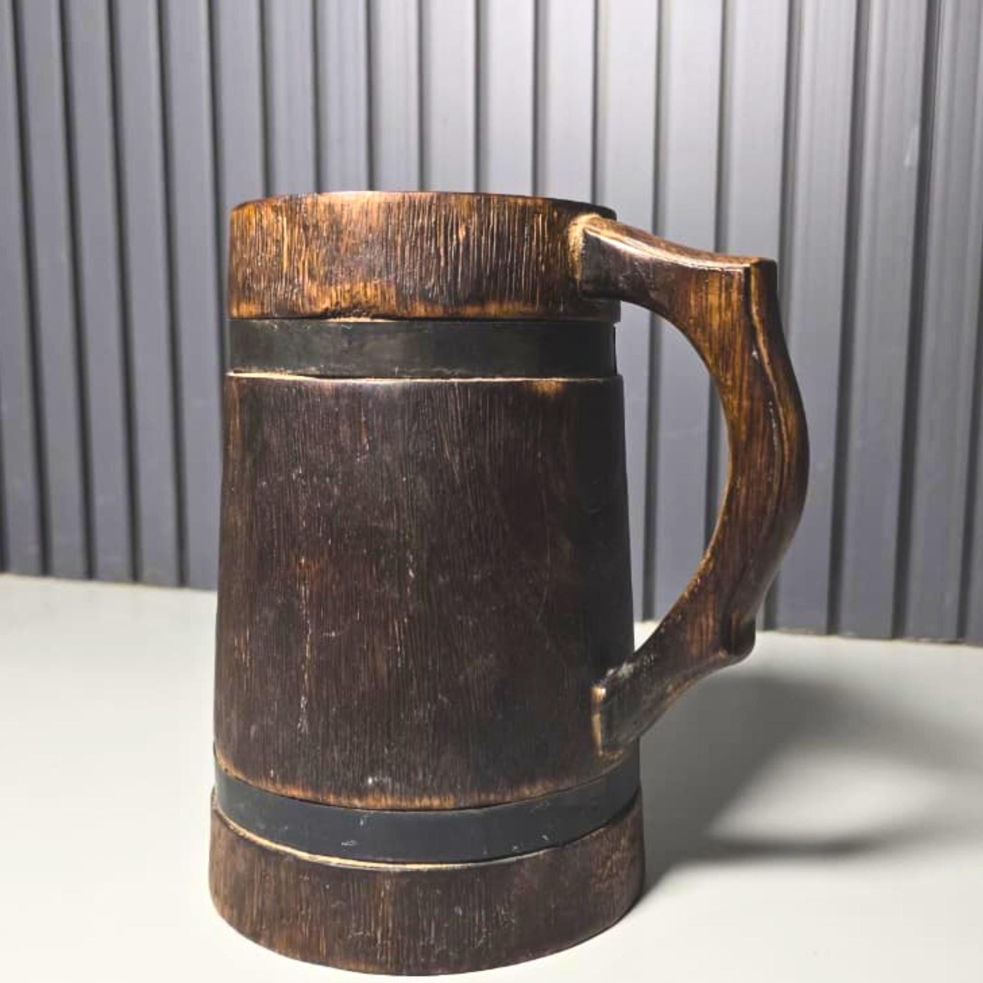 Viking Mug - SCA Viking Fireworks Print Drinking Horn w/ Leather Holster Fireworks Party Sparklers