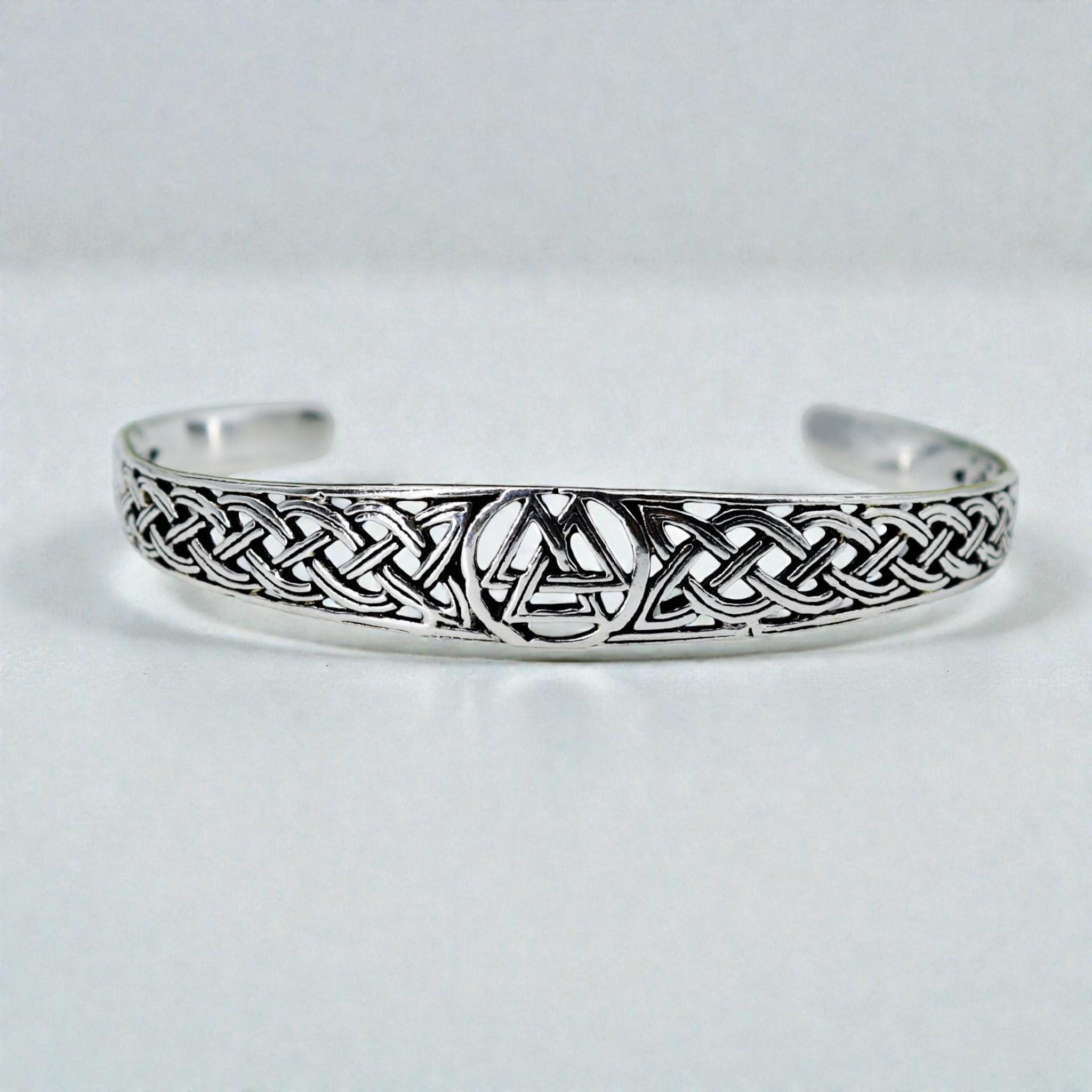 Viking Raven Ring - Raven Celtic Knot Ring, Viking Raven Band, Oxidized Silver Ring, Norse Celtic