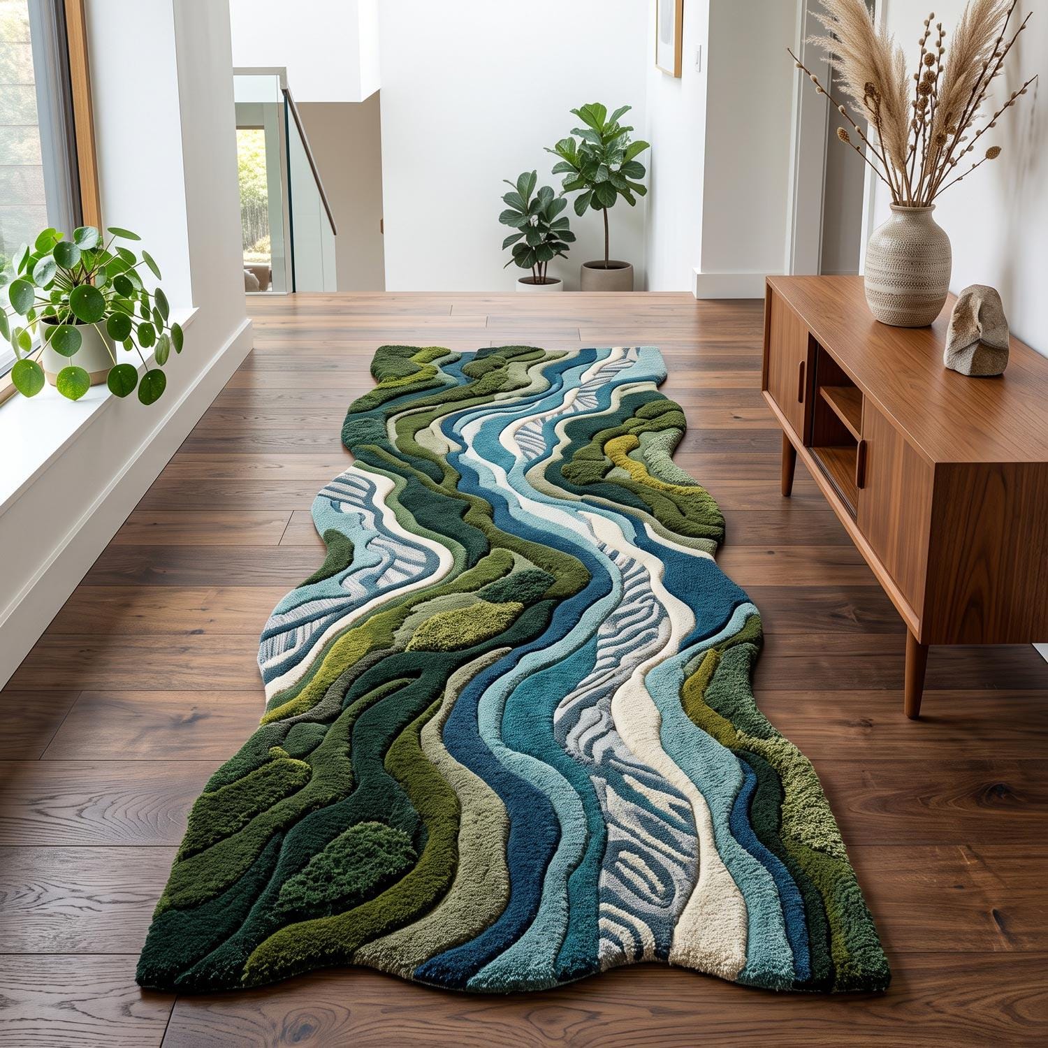 Viking Raven Blanket - Viking Longship Tapestry Wall Hanging Norse Raven Fjord Wall Art Large Wall