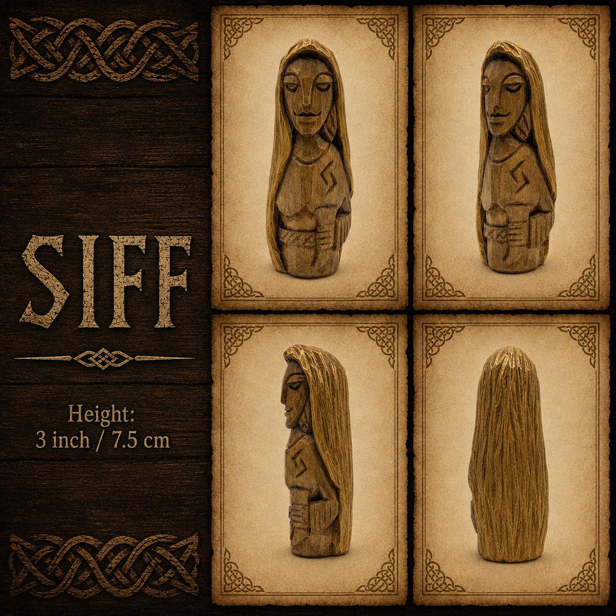 Viking Home Decor - Norse Gods Wood carving Pagan Home Decor Asatru Viking gifts Nordic decor Altar