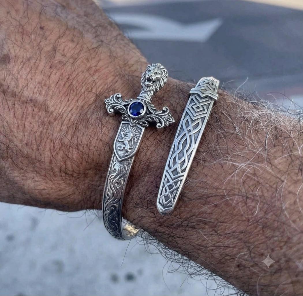 Viking Thor's Hammer Bracelet - Mjolnir Nordic bangle, viking jewelry, thor hammer bracelt, viking