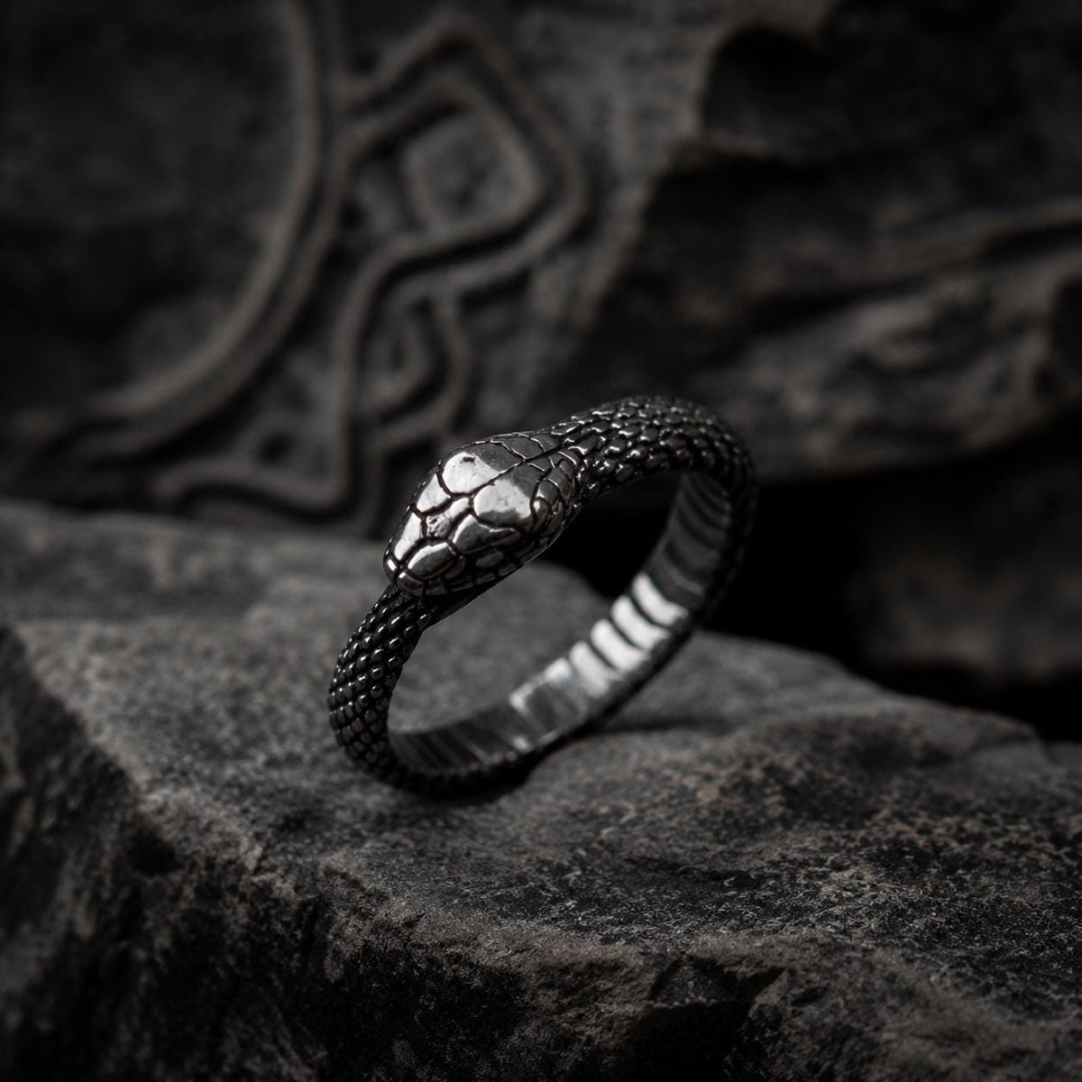Viking Rune Ring Set of 3 · Norse Stainless Steel Band · Elder Futhark · Nordic Warrior Ring Men