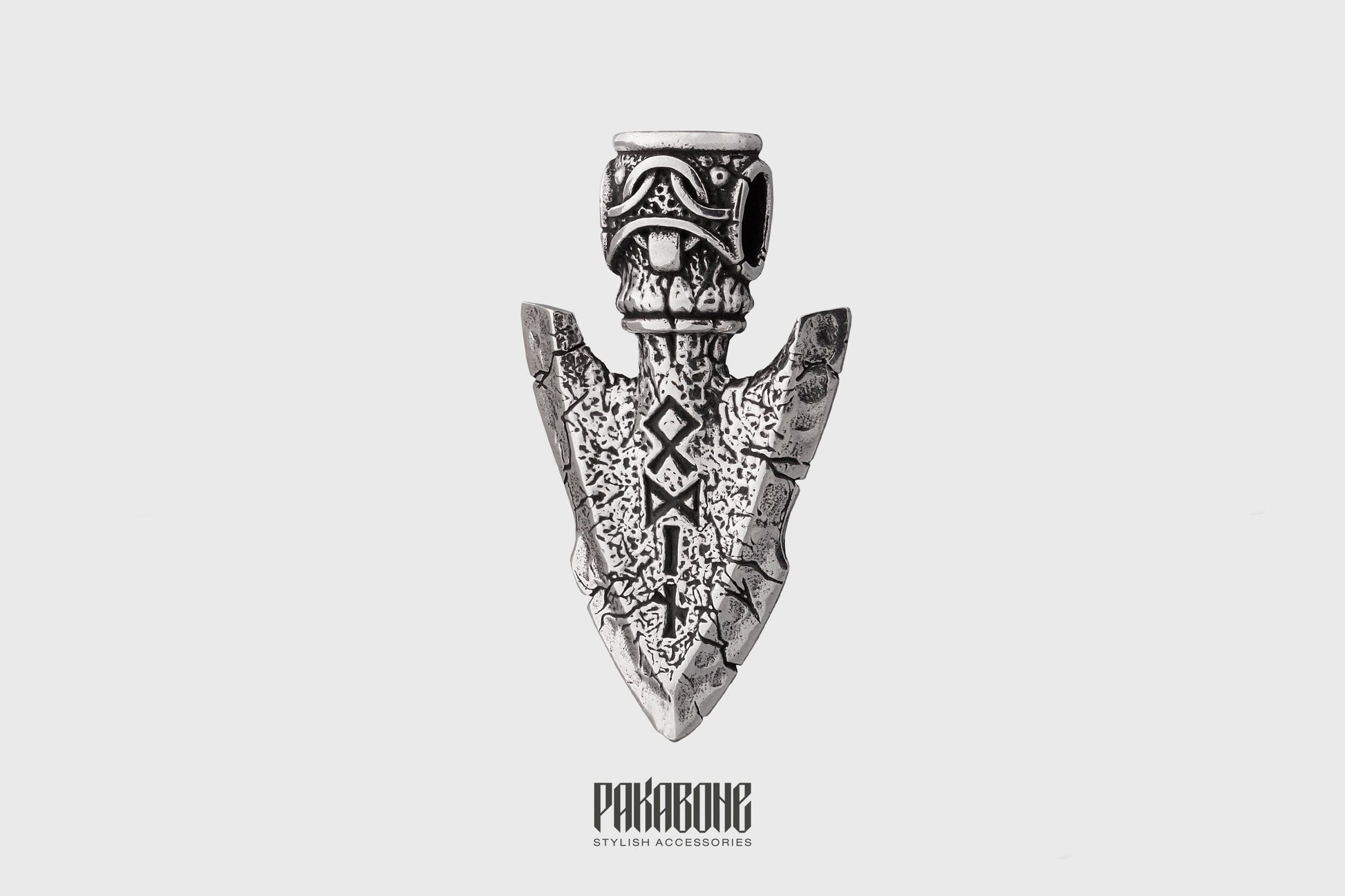 Viking Odin Necklace - Viking Necklace Odin's Spear Gungnir with Valknut Norse Pendant Gift for Men