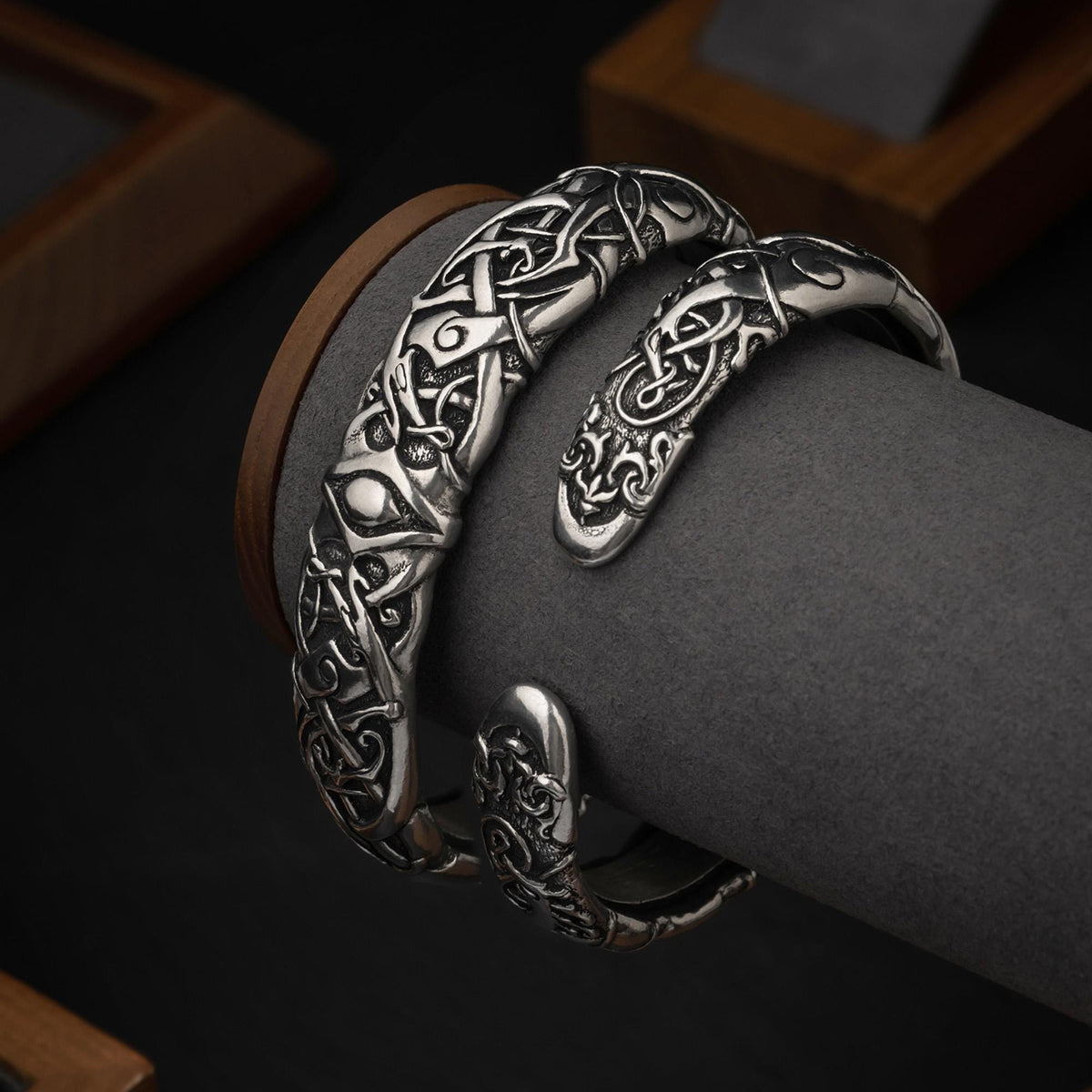 Viking Ring - Viking Oath Ring Bracelet, Urnes Style Norse Arm Ring, Scandinavian Pagan Cuff