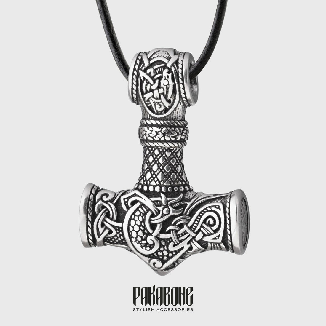 Viking Thor's Hammer Necklace - Viking Pendant Mjolnir 925 Silver - Necklace Thor's Hammer with