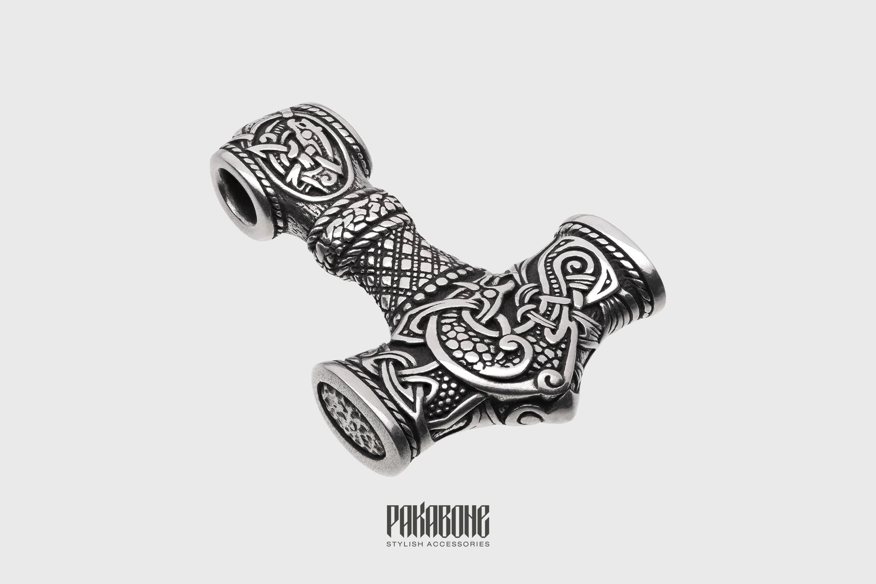 Viking Thor's Hammer Necklace - Viking Pendant Mjolnir 925 Silver - Necklace Thor's Hammer with