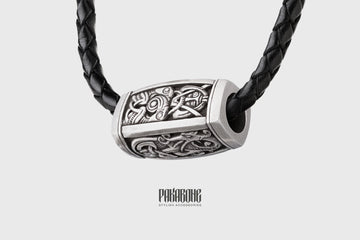Viking Odin Necklace - Odin Raven Pendant Sterling Silver, Viking Wisdom Talisman, Huginn and