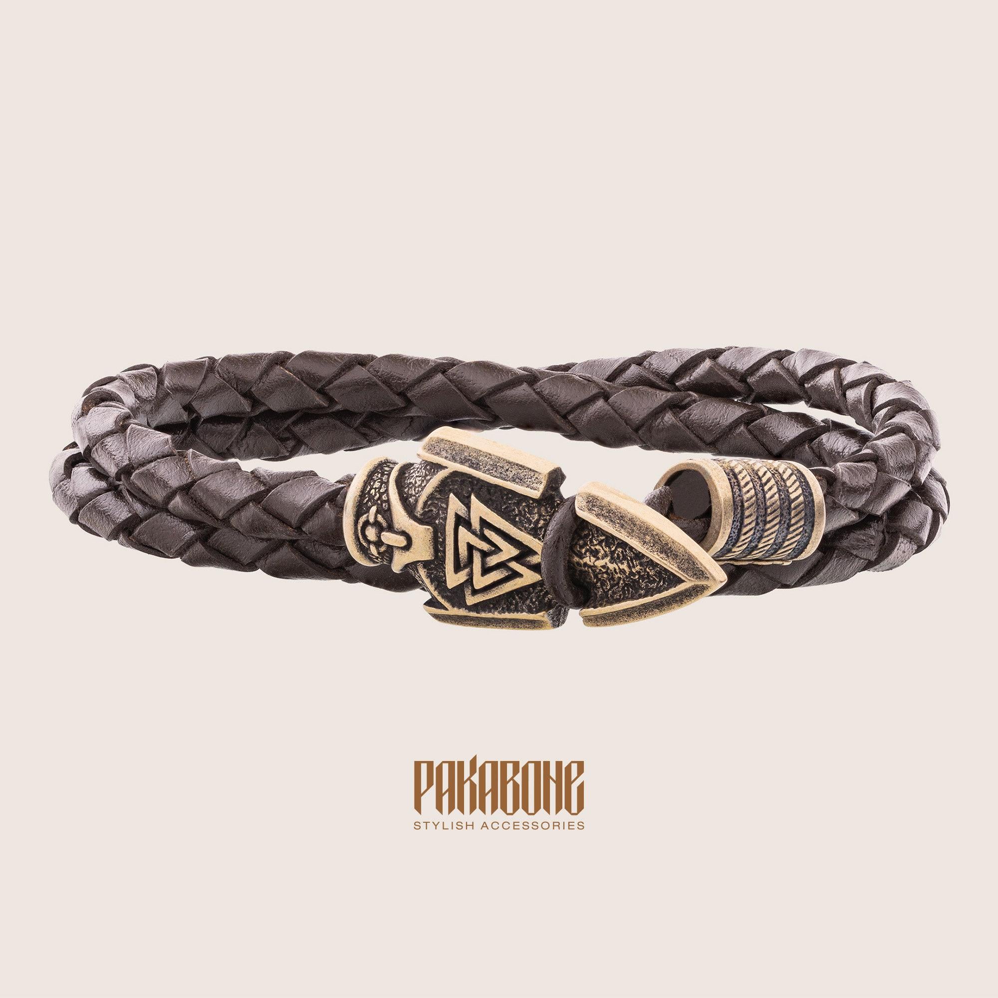 Viking Odin Bracelet - Viking Bracelet with Odin's Spear Gungnir Gift for Men and Women Norse