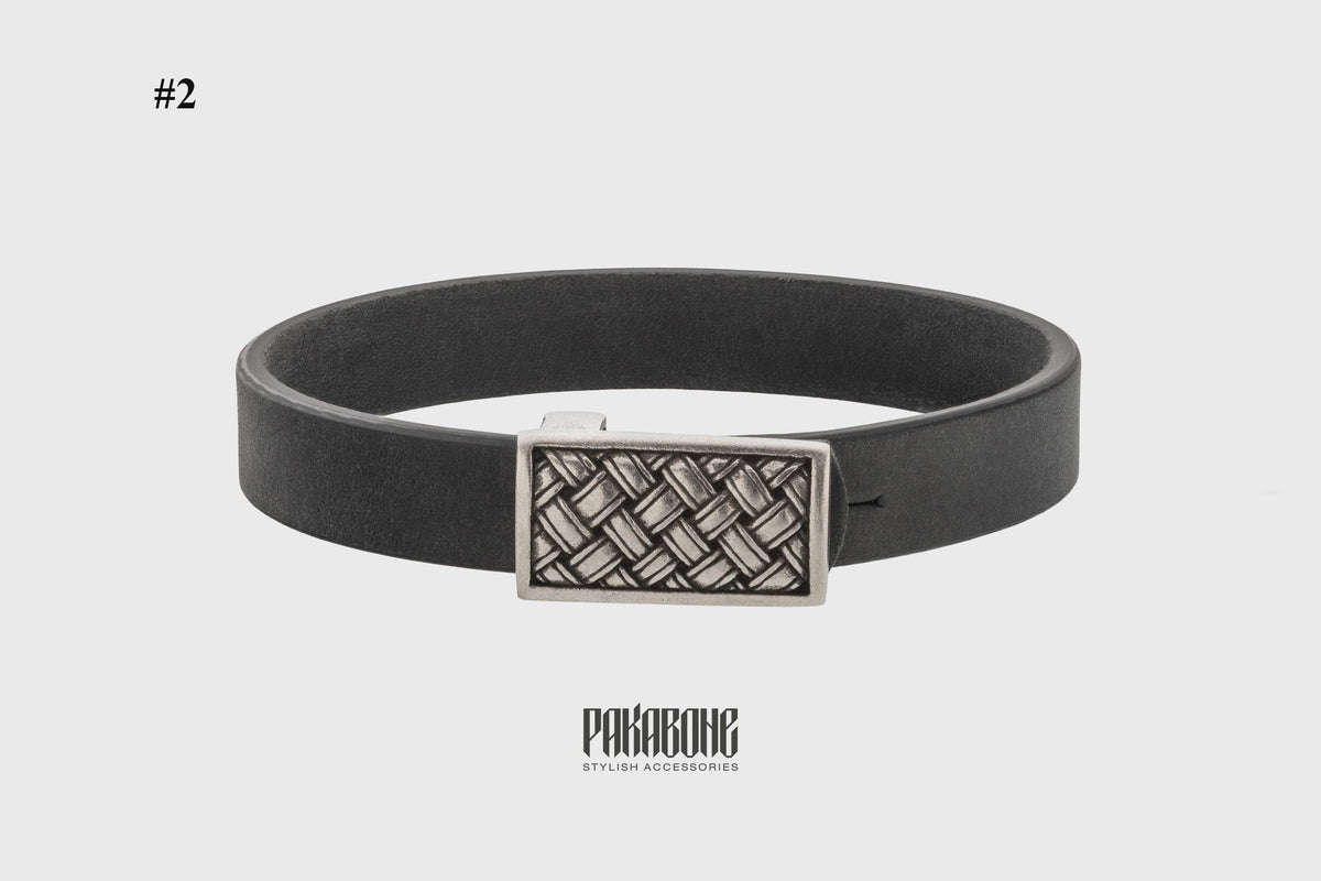 Viking Rune Necklace - Viking Rune Bracelet for Men, Norse Protection Leather Bracelet, Talisman