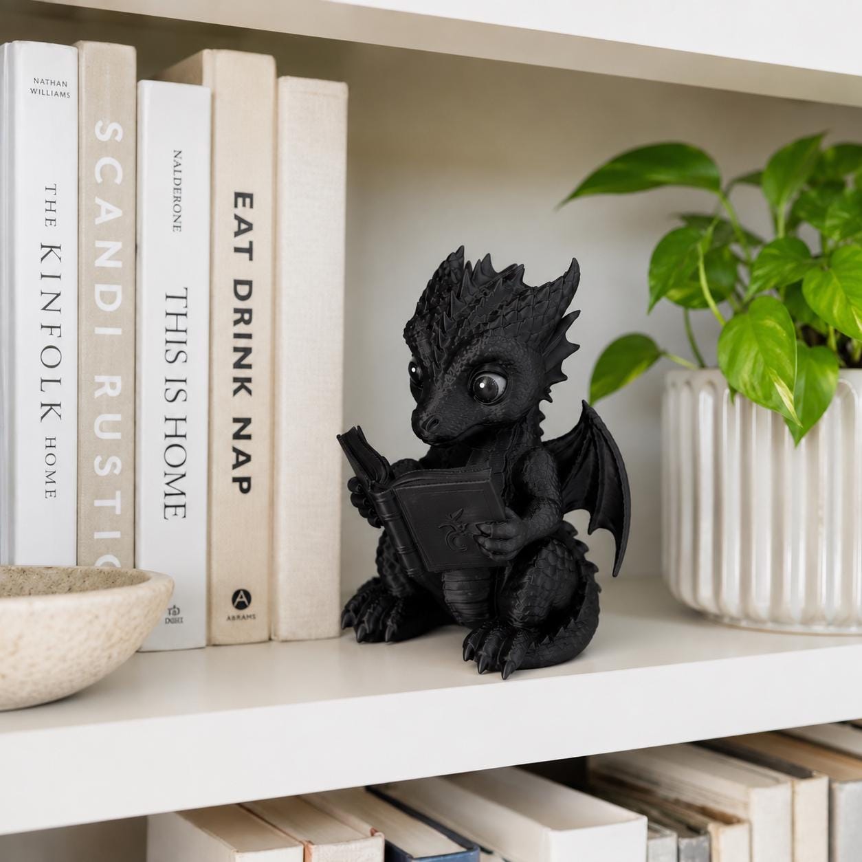 Viking Longship Home Decor - Viking Ship Bookends Set of 2, Norse Dragon Book Ends, Viking Longship