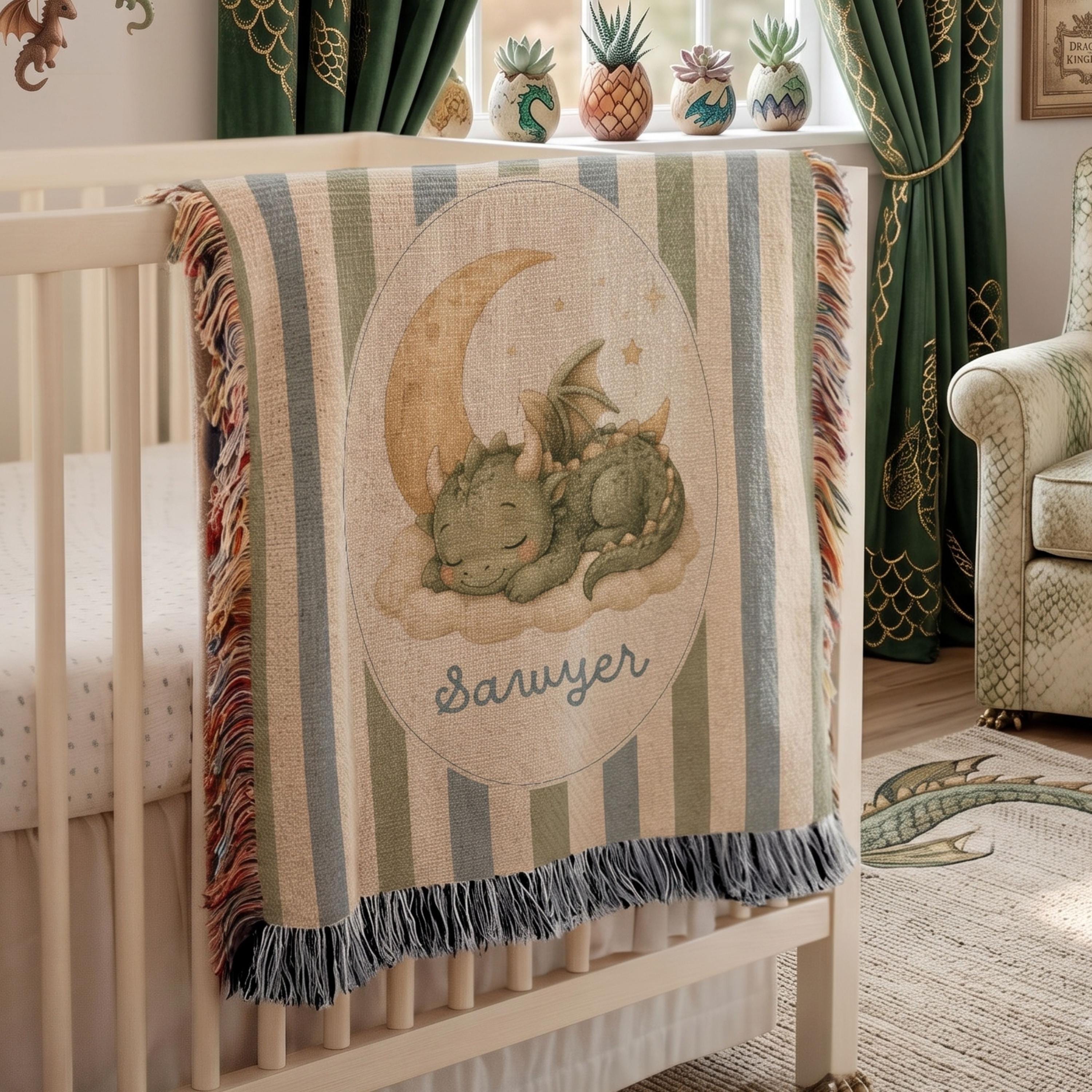 Viking Rune Blanket - Norse Protection Rune Baby Blanket, Viking Nursery Gift