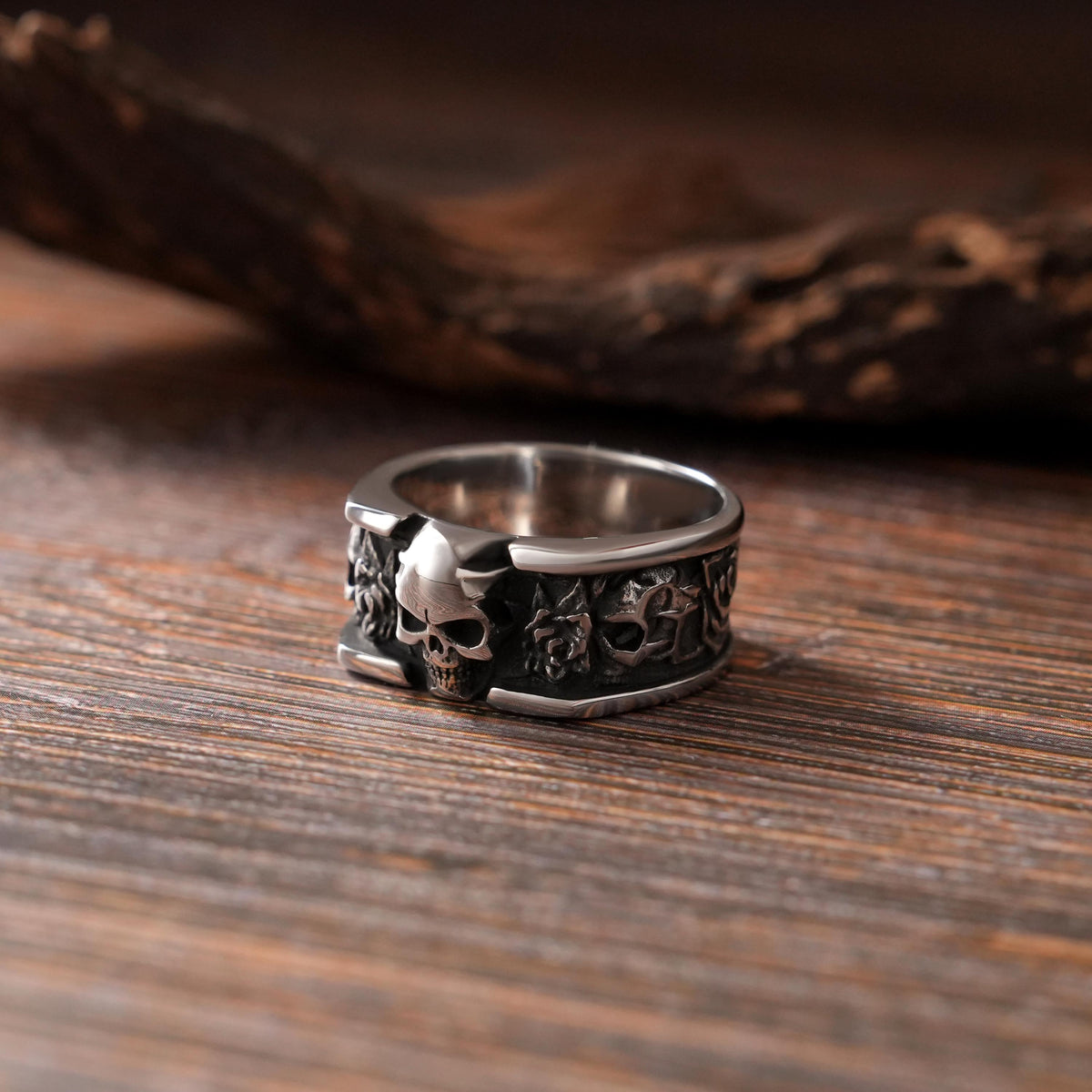 Viking Rune Ring - Nordic Bear Claw Rune Ring - CelticKnot of Wild Courage - Viking Spirit Jewelry