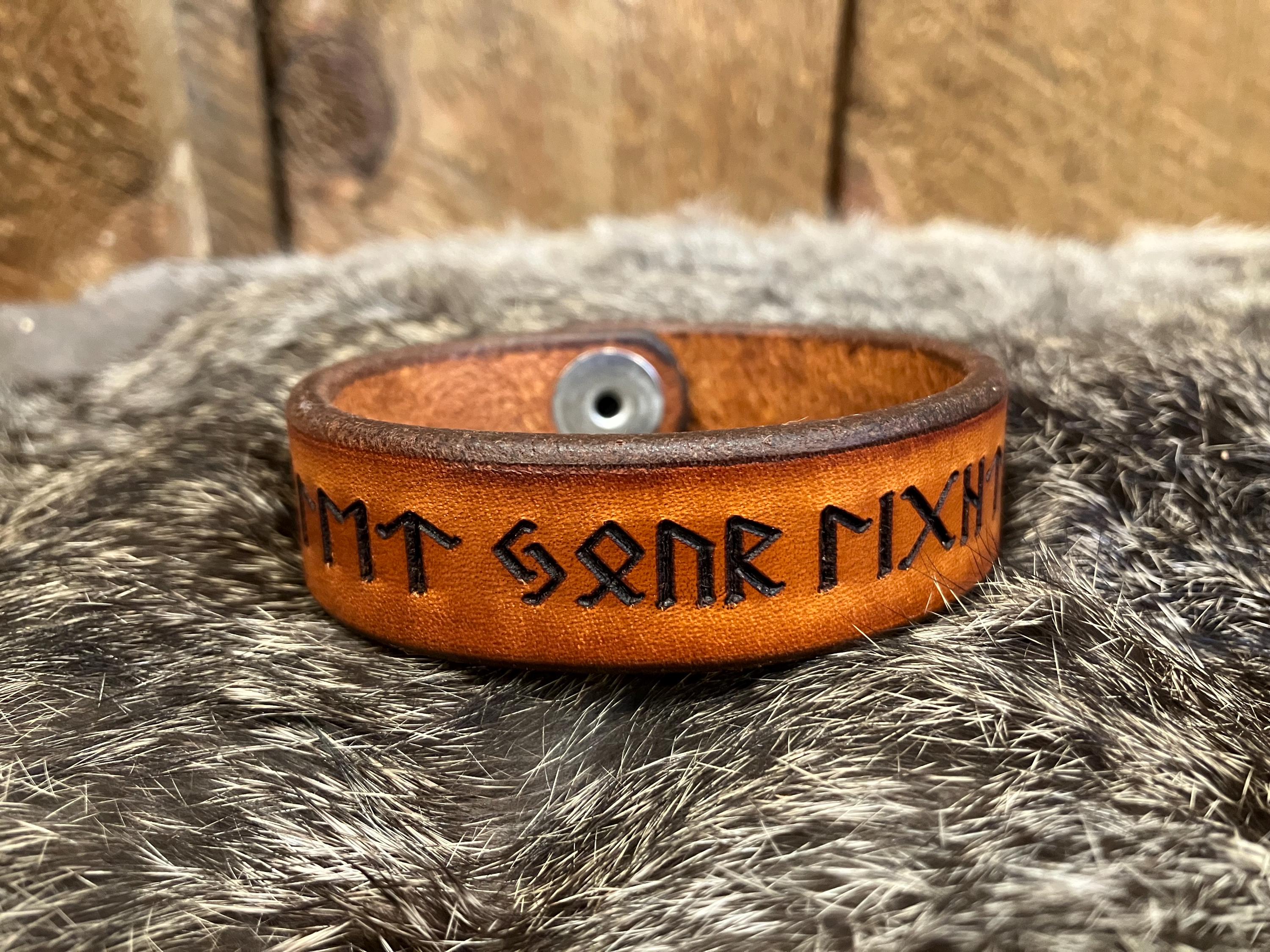 Viking Thor's Hammer Bracelet - Mjolnir Bracelet with Thor Hammer, Braided Viking Leather Bracelet