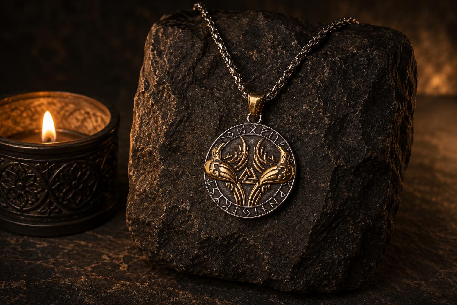 Viking Thor's Hammer Necklace - Thor's Hammer Necklace · Viking Mjolnir Pendant · Norse Rune