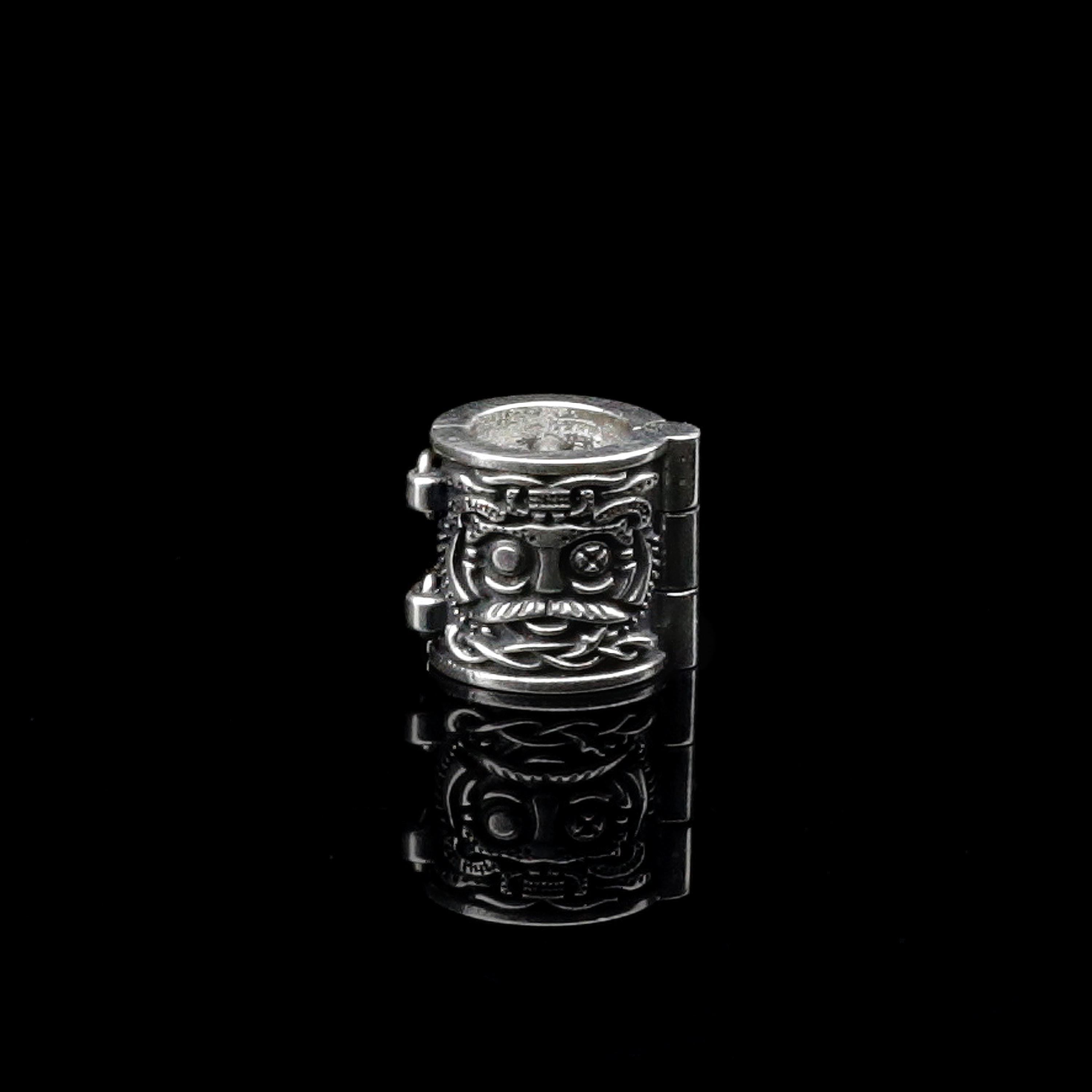 Viking Odin Jewelry Accessory - Viking Beard Bead and Hair Beads: Odin & Valknut Design