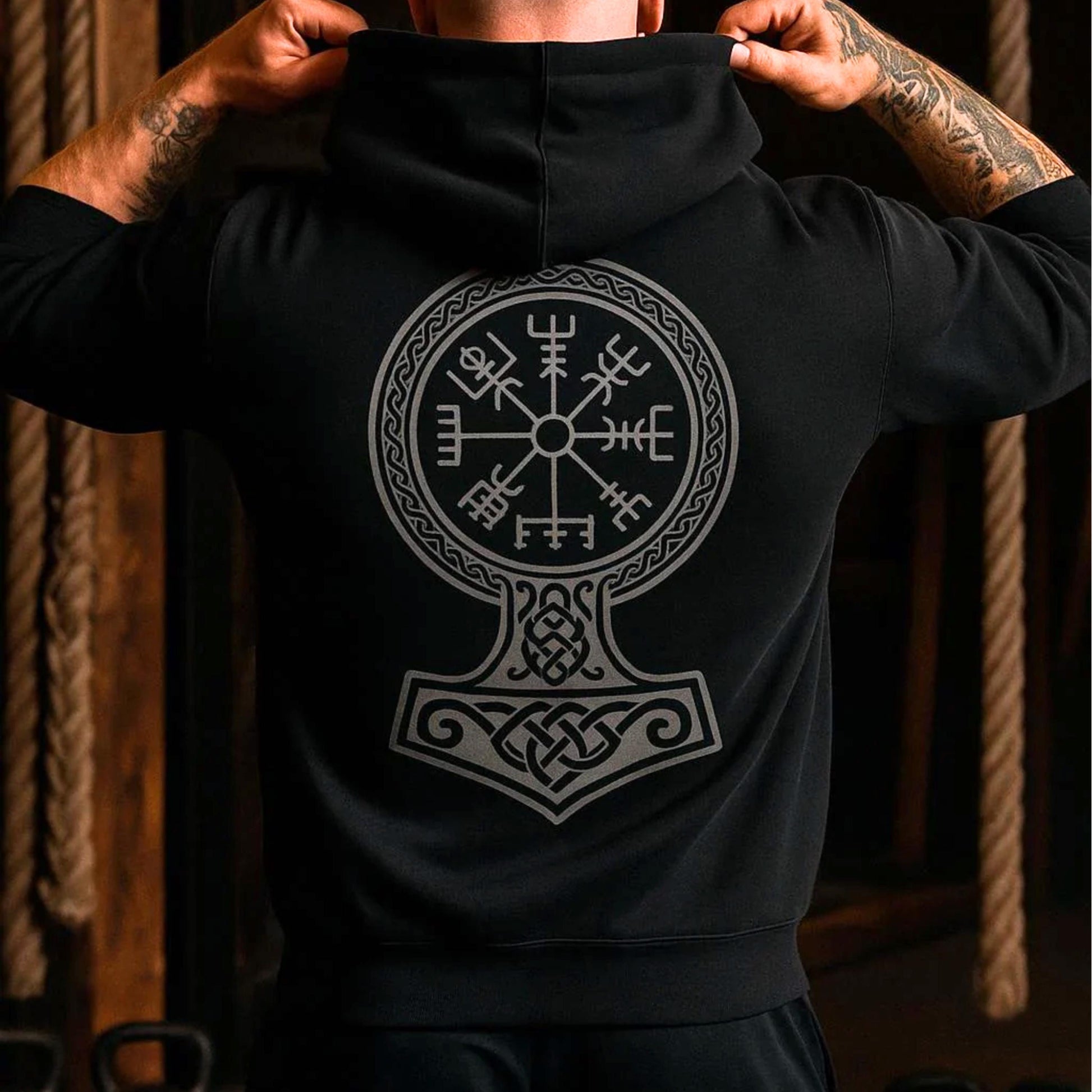 Viking hoodie top winter cloth quality gift hoodie hooded