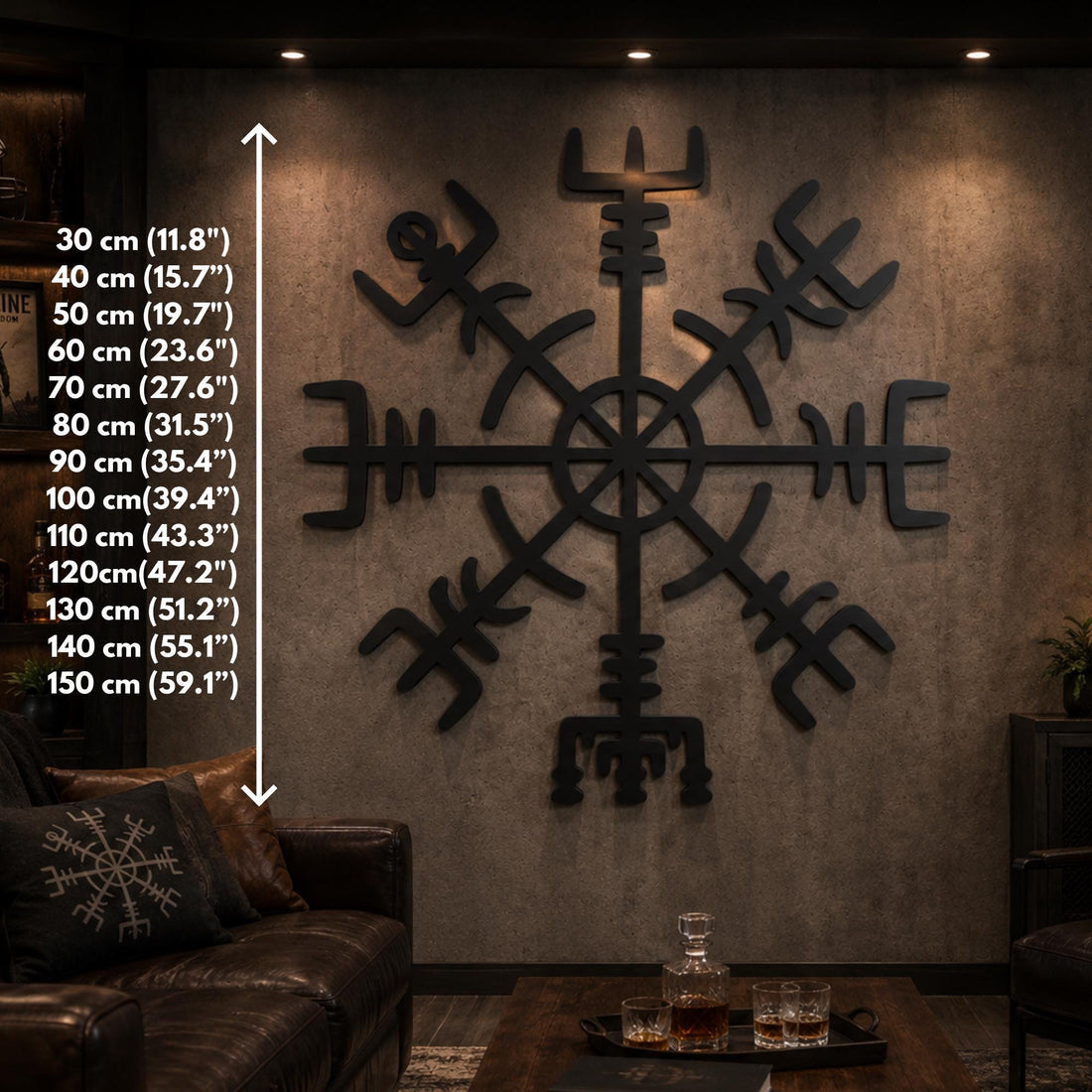Viking Vegvisir Compass Home Decor - Vegvisir Metal Wall Art – Viking Norse Decor