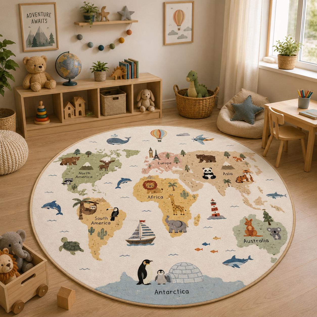 Viking Odin Rug - Viking Rug: Norse Mythology, Odin, Wolf Decor