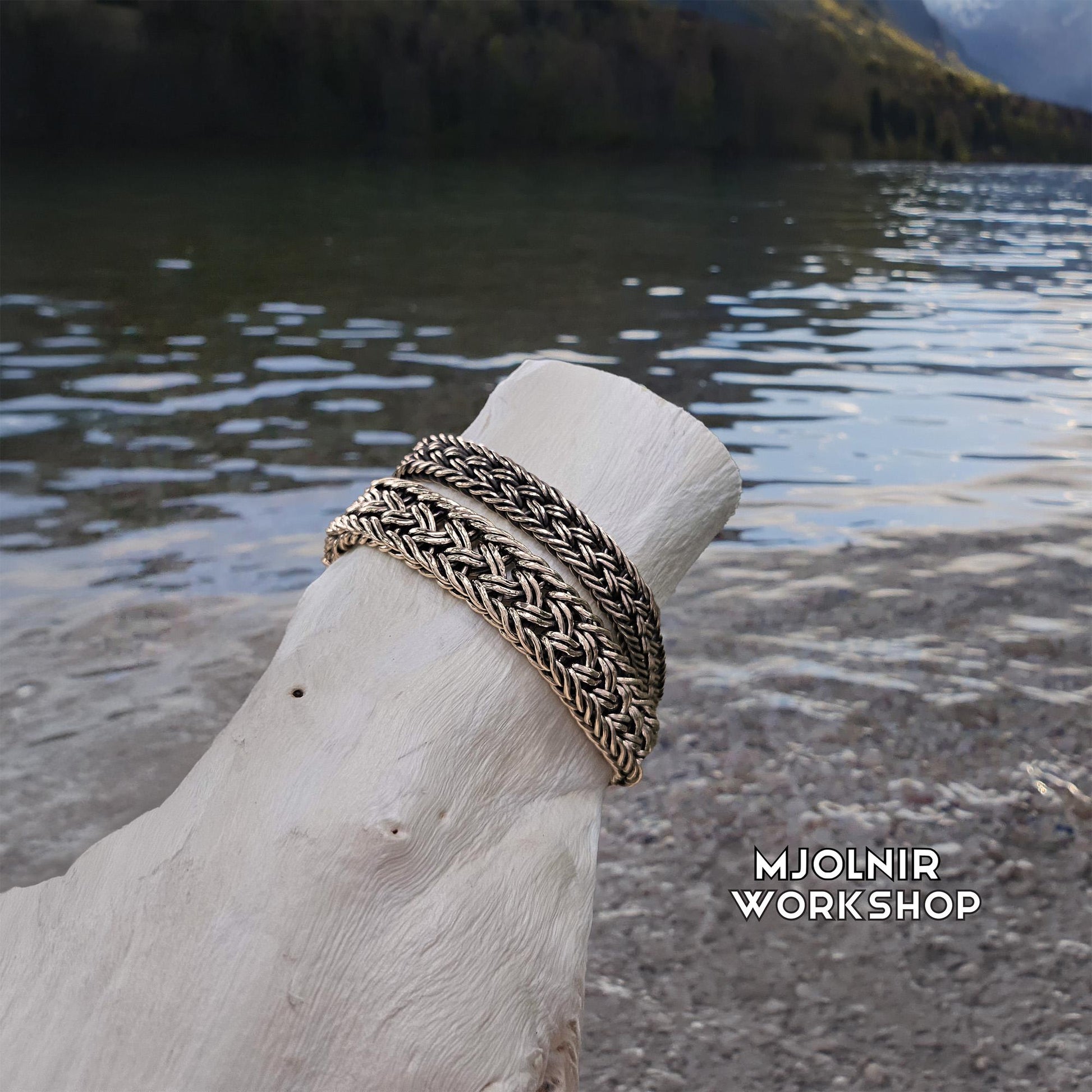 Viking Ring - Bronze Braided Viking Bracelet: Mammen Style Norse Arm Ring