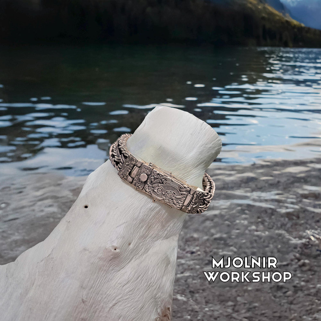 Viking Ring - Bronze Braided Viking Bracelet: Mammen Style Norse Arm Ring