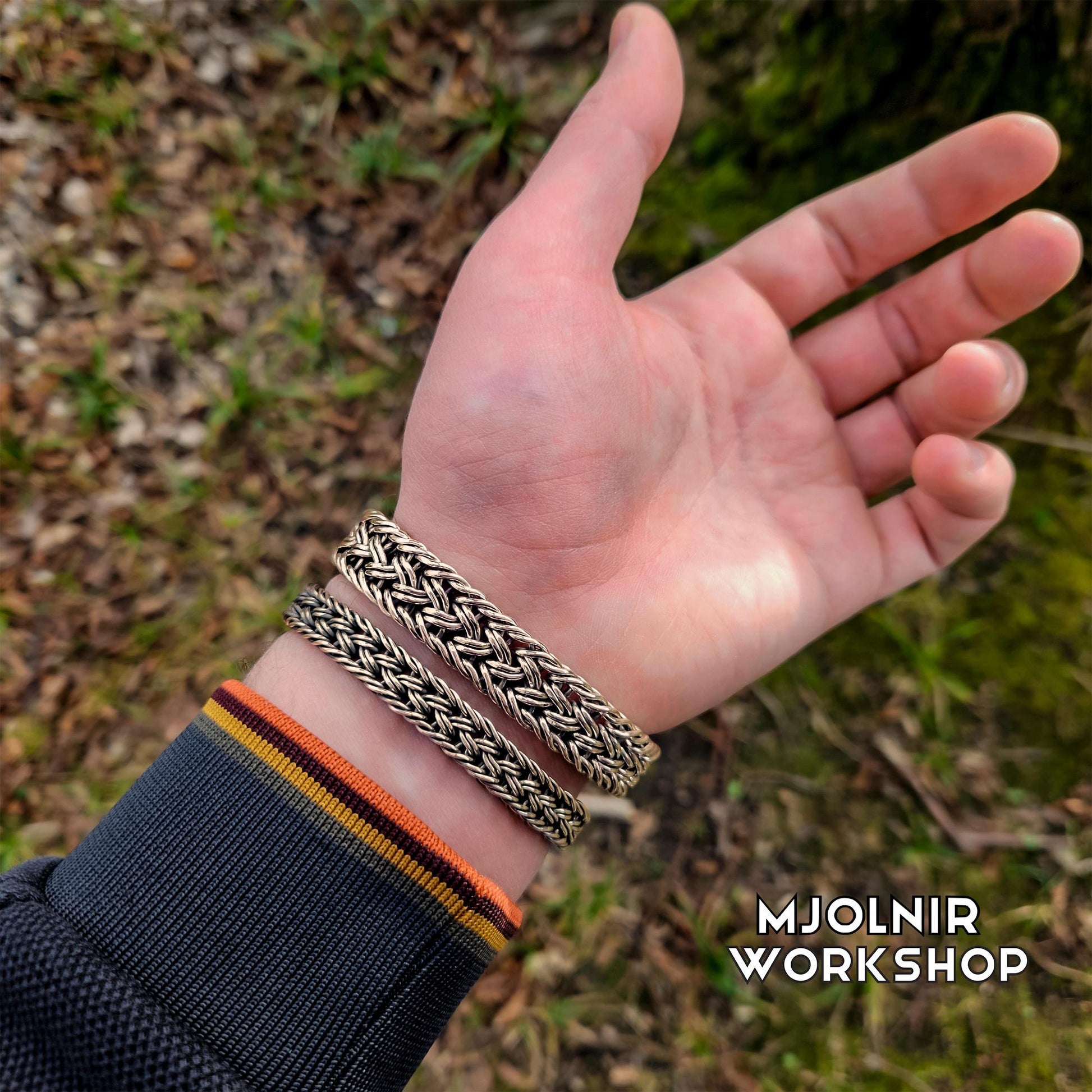 Viking Ring - Bronze Braided Viking Bracelet: Mammen Style Norse Arm Ring