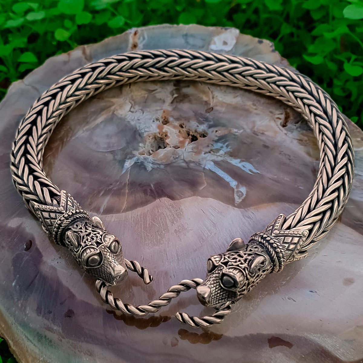 Viking Ring - Bronze Braided Viking Bracelet: Mammen Style Norse Arm Ring