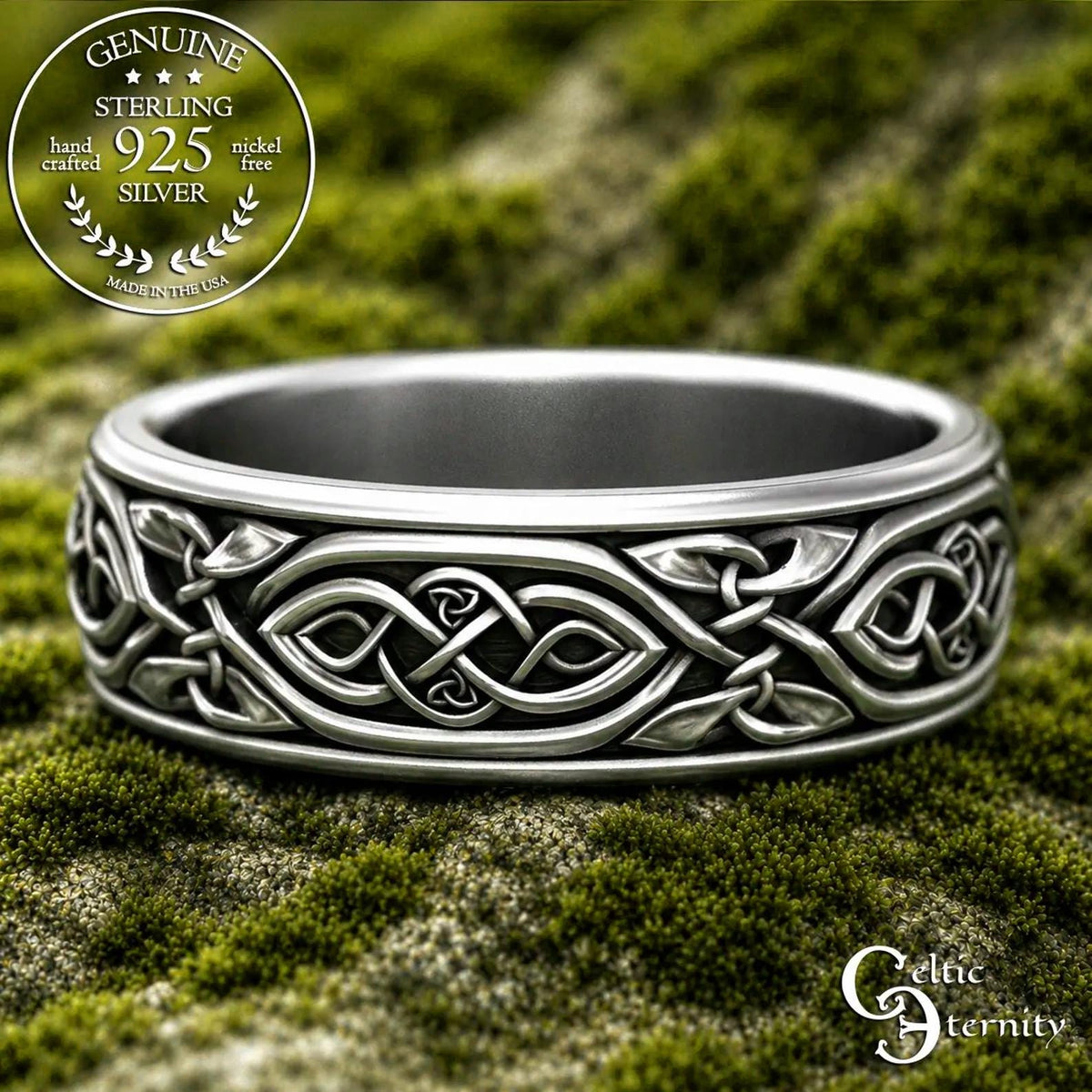 Viking Thor's Hammer Bracelet - Oxidised Sterling Silver Men's Cuff Bangle, Viking Rune, Thor's