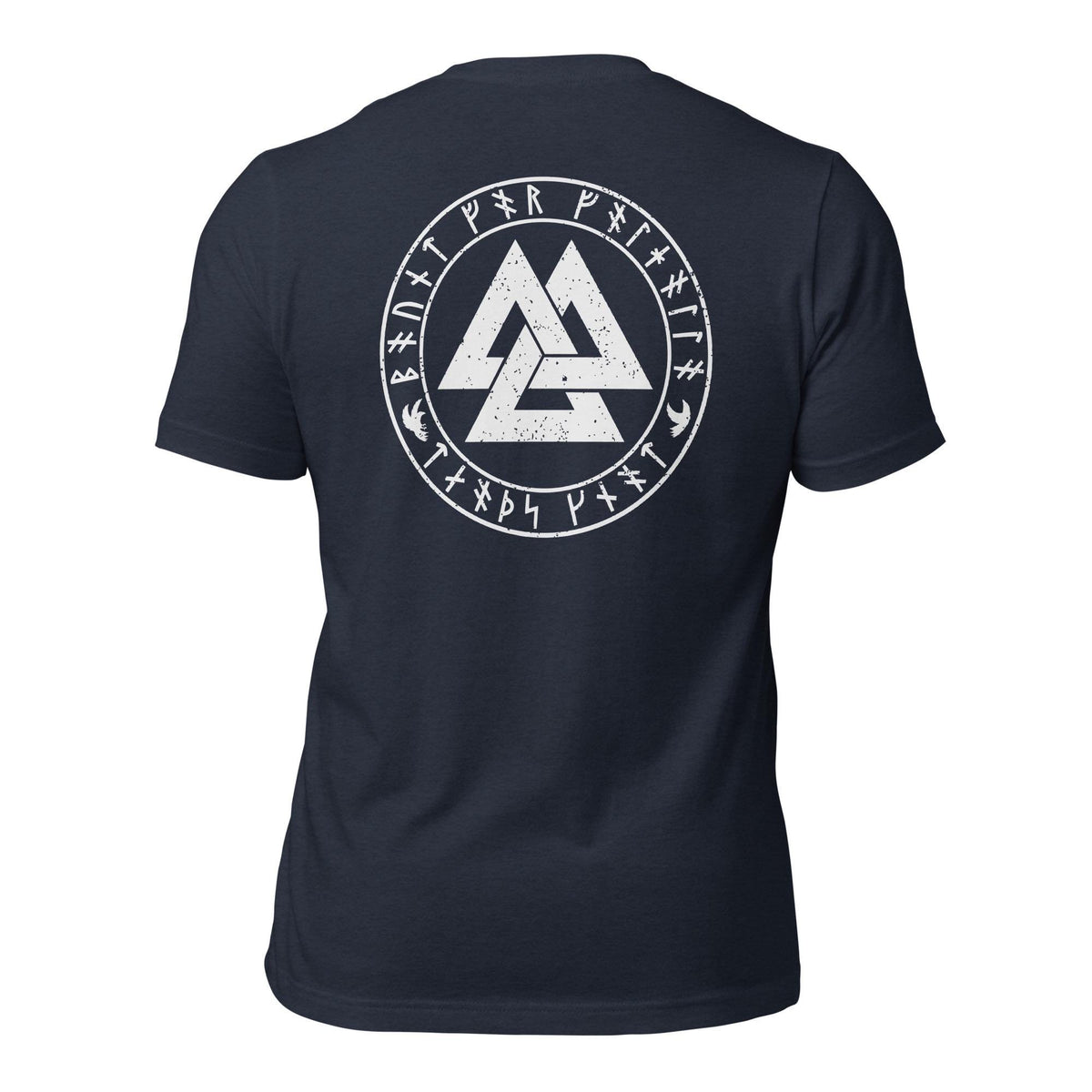 Viking Valknut T-Shirt - Valknut T-Shirt - Bound for Valhalla, Death’s Knot Norse Warrior Tee