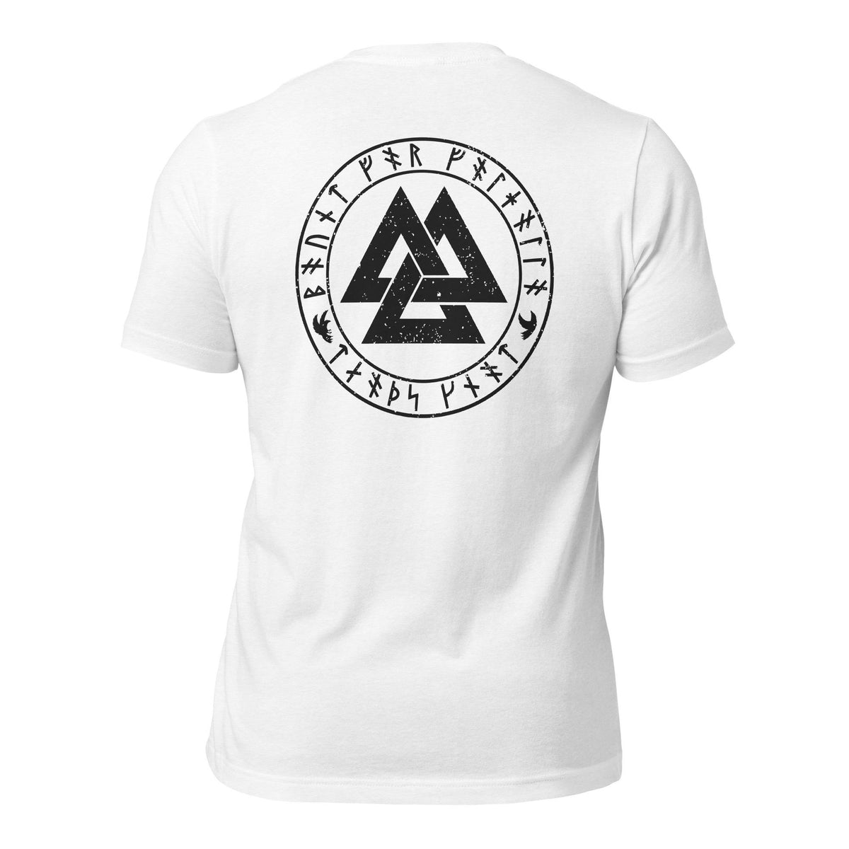 Viking Valknut T-Shirt - Valknut T-Shirt - Bound for Valhalla, Death’s Knot Norse Warrior Tee