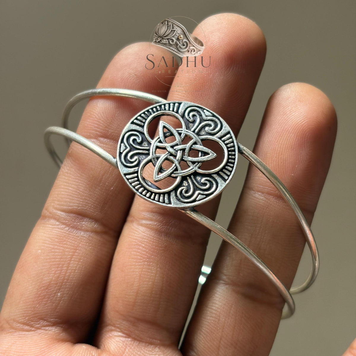 Viking Raven Ring - Raven Celtic Knot Ring, Viking Raven Band, Oxidized Silver Ring, Norse Celtic