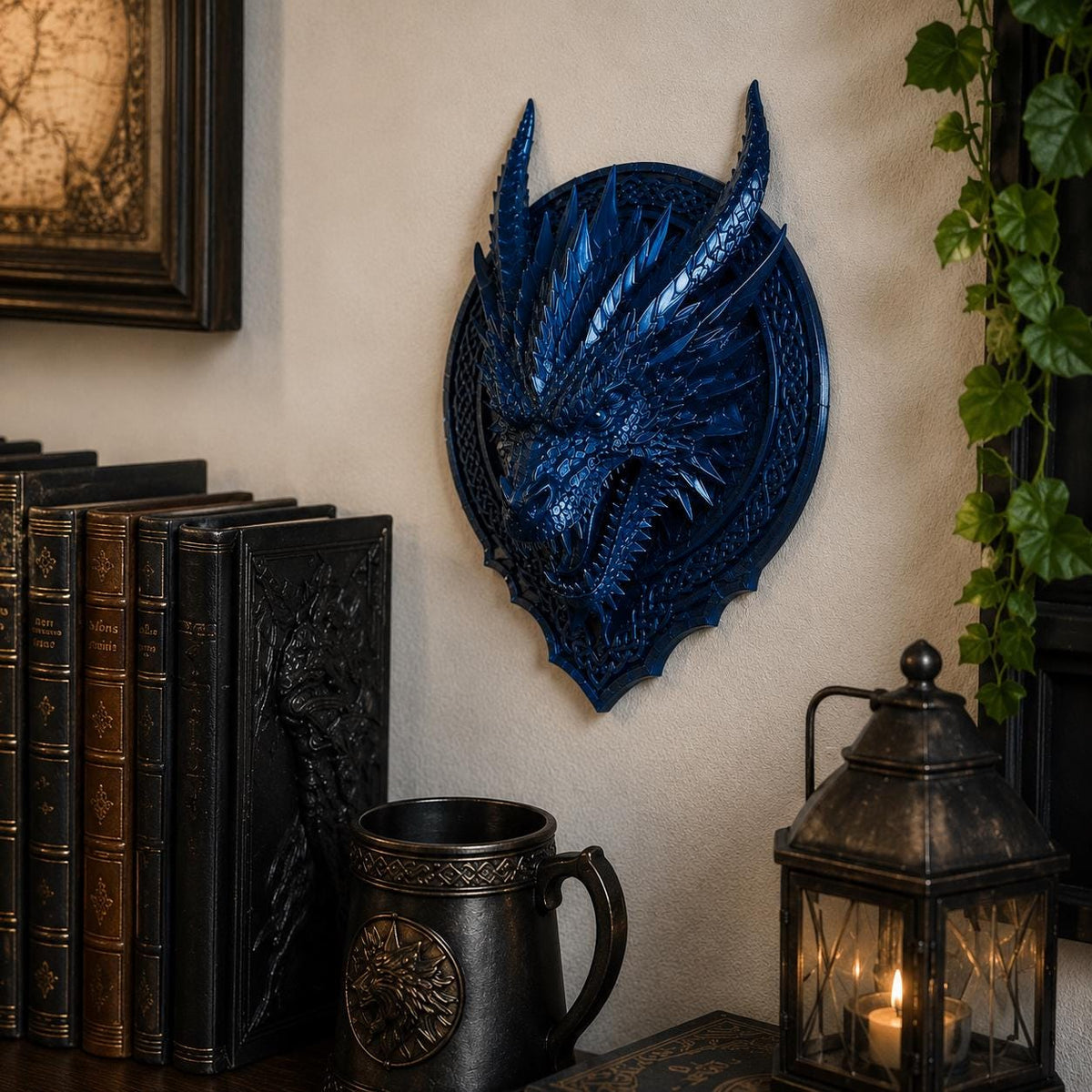 Viking Blanket - Scandinavian Aesthetic Viking Dragon Sherpa/Velvet Blanket - Unique Gift for