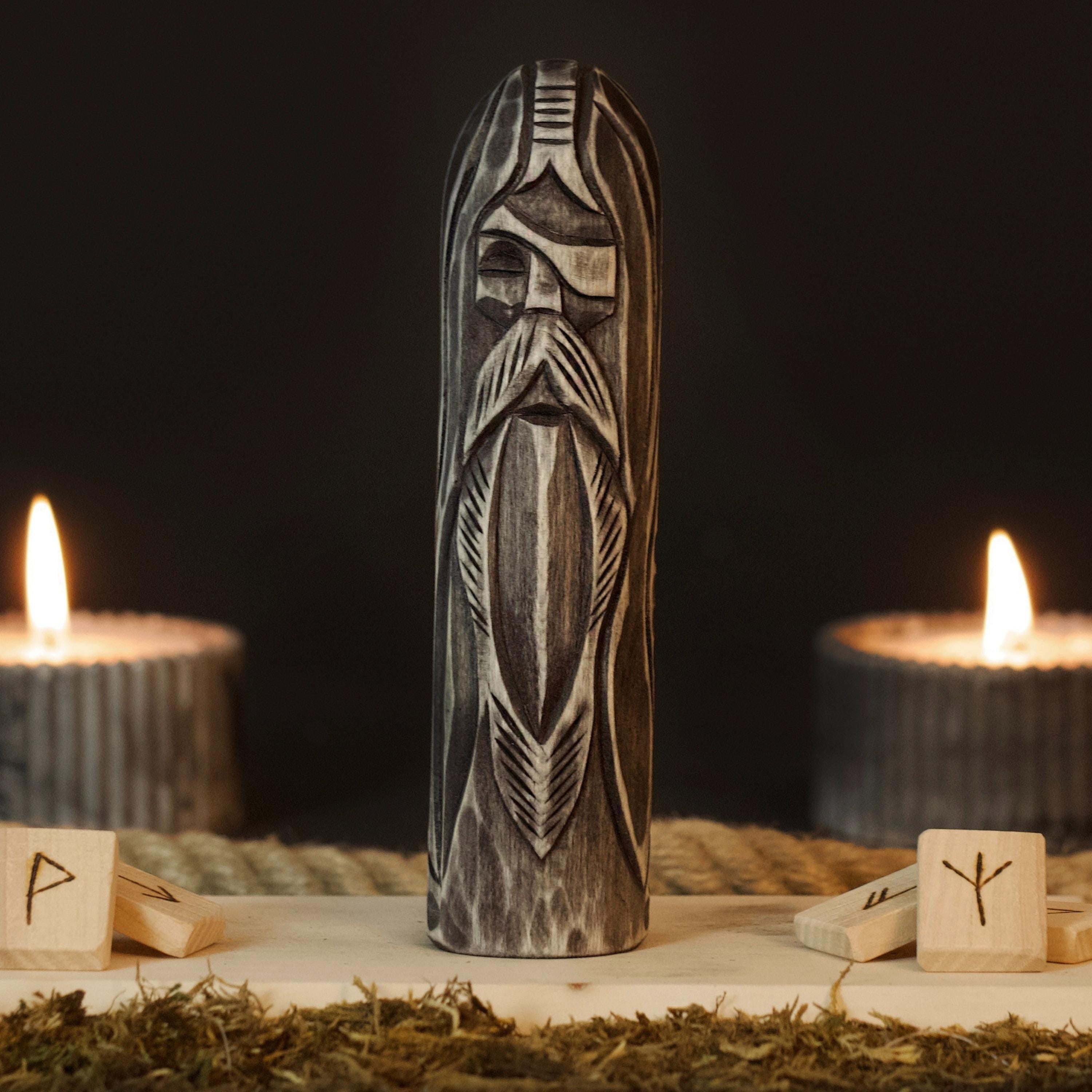 Viking Odin Blanket - Dark Fantasy Odin Woven Blanket, Norse God Viking Wall Art, Gothic Man Cave