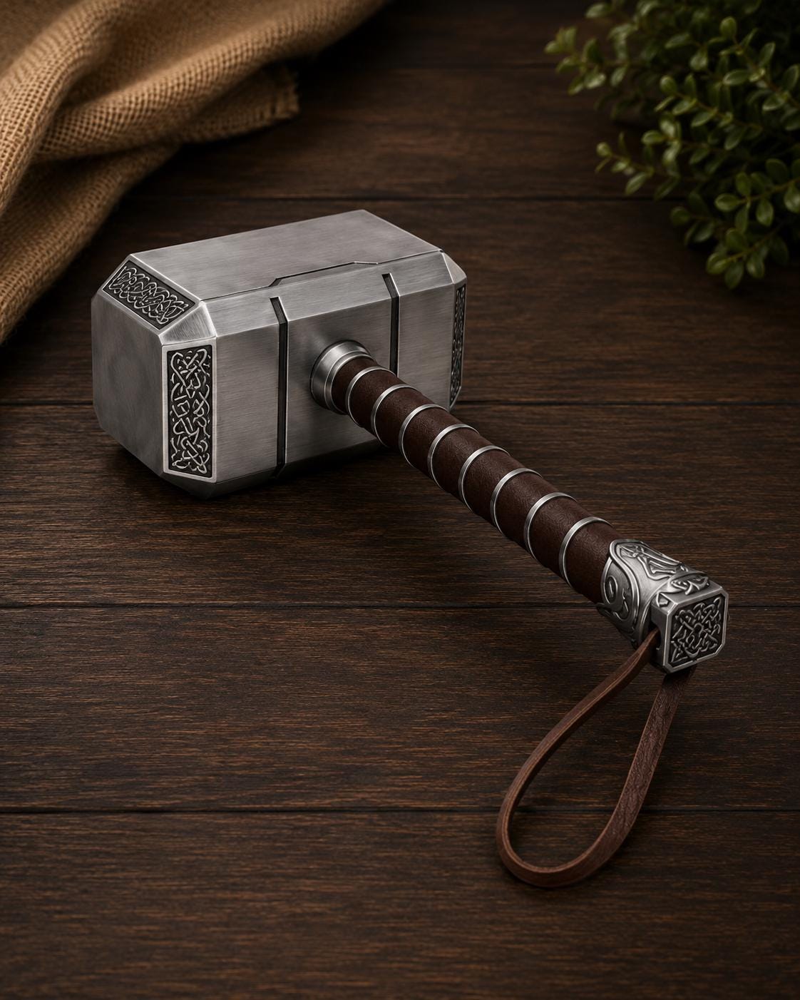 Viking Thor's Hammer Bracelet - Matching Viking Bracelet Set, Mjolnir Norse Couple Bracelets, His