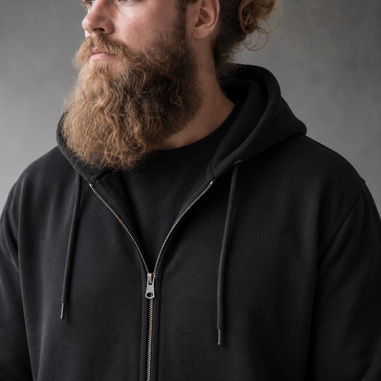 Viking Thor's Hammer Hoodie - Personalized Viking Zip Hoodie for Men Custom Rune Name Norse Symbol