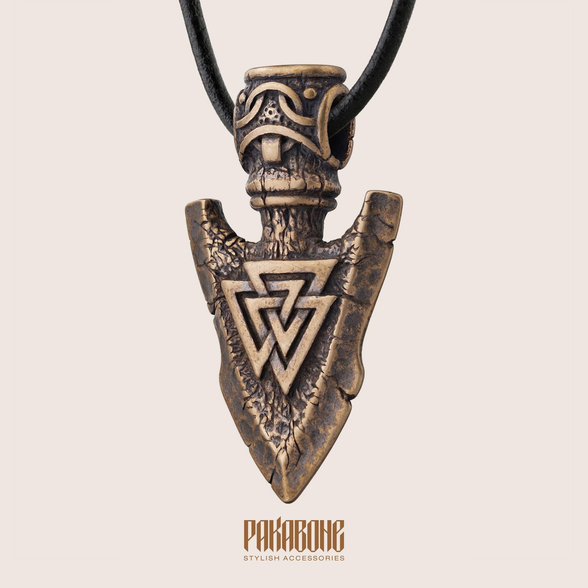 Viking Odin Necklace - Odin Raven Pendant Sterling Silver, Viking Wisdom Talisman, Huginn and