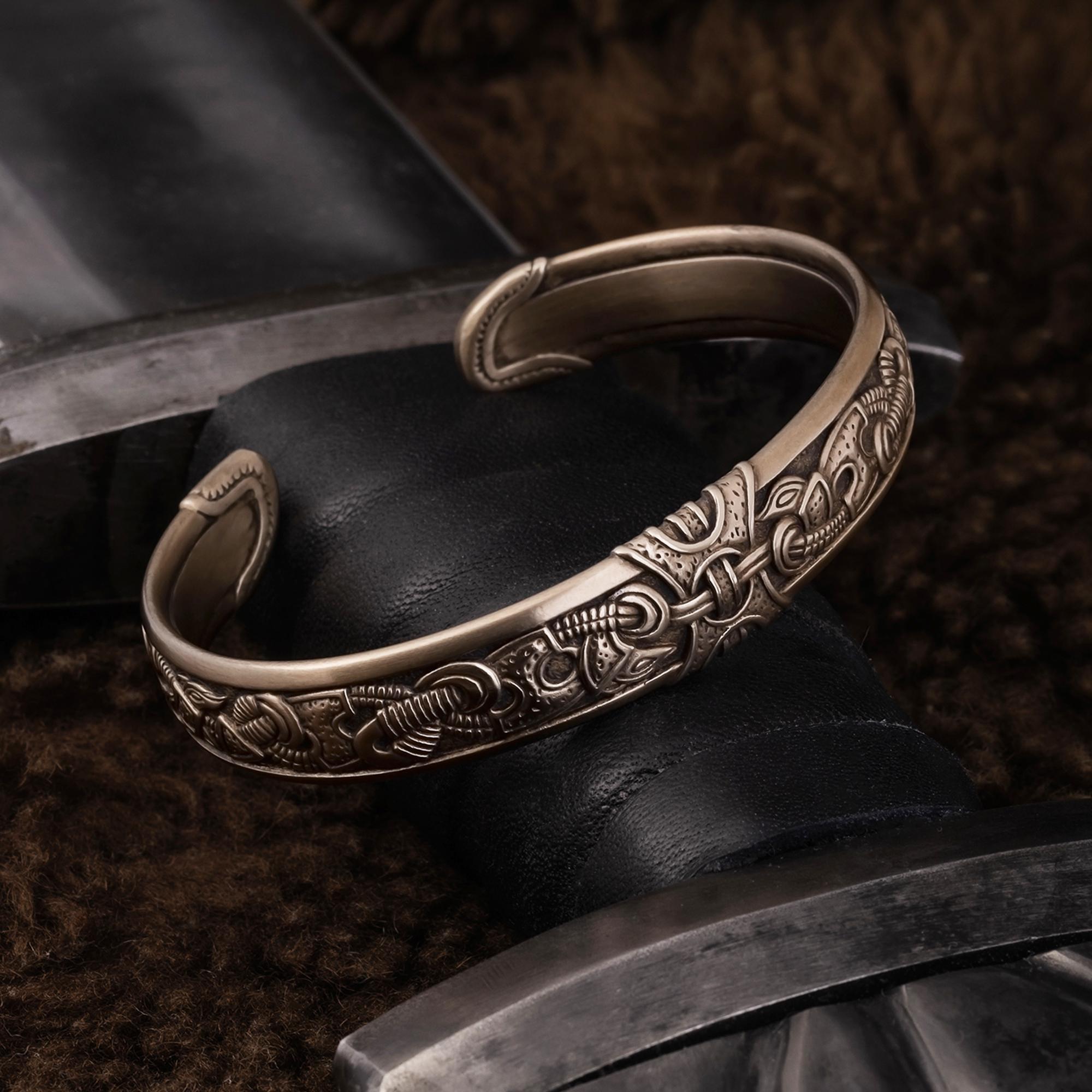 Viking Thor's Hammer Bracelet - Mjolnir Nordic bangle, viking jewelry, thor hammer bracelt, viking
