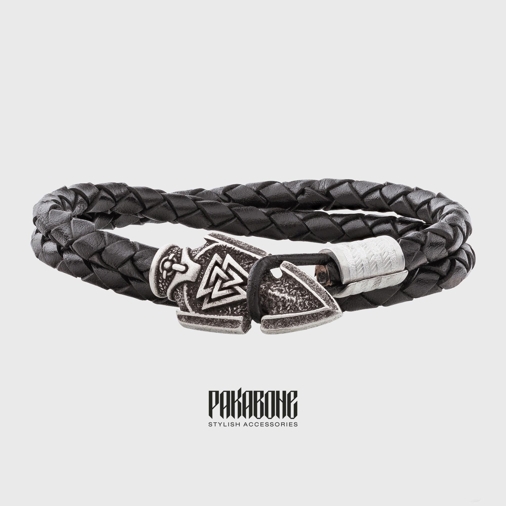 Viking Odin Bracelet - Viking Bracelet with Odin's Spear Gungnir Gift for Men and Women Norse
